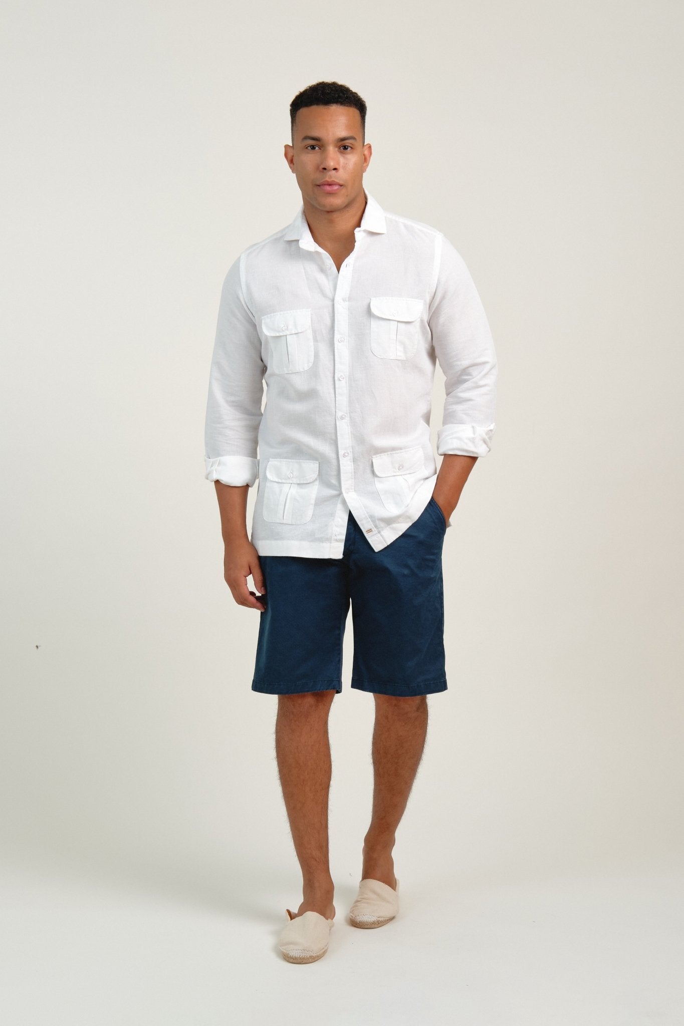 Guayabera Lino Yakarta Blanco - Sohhan