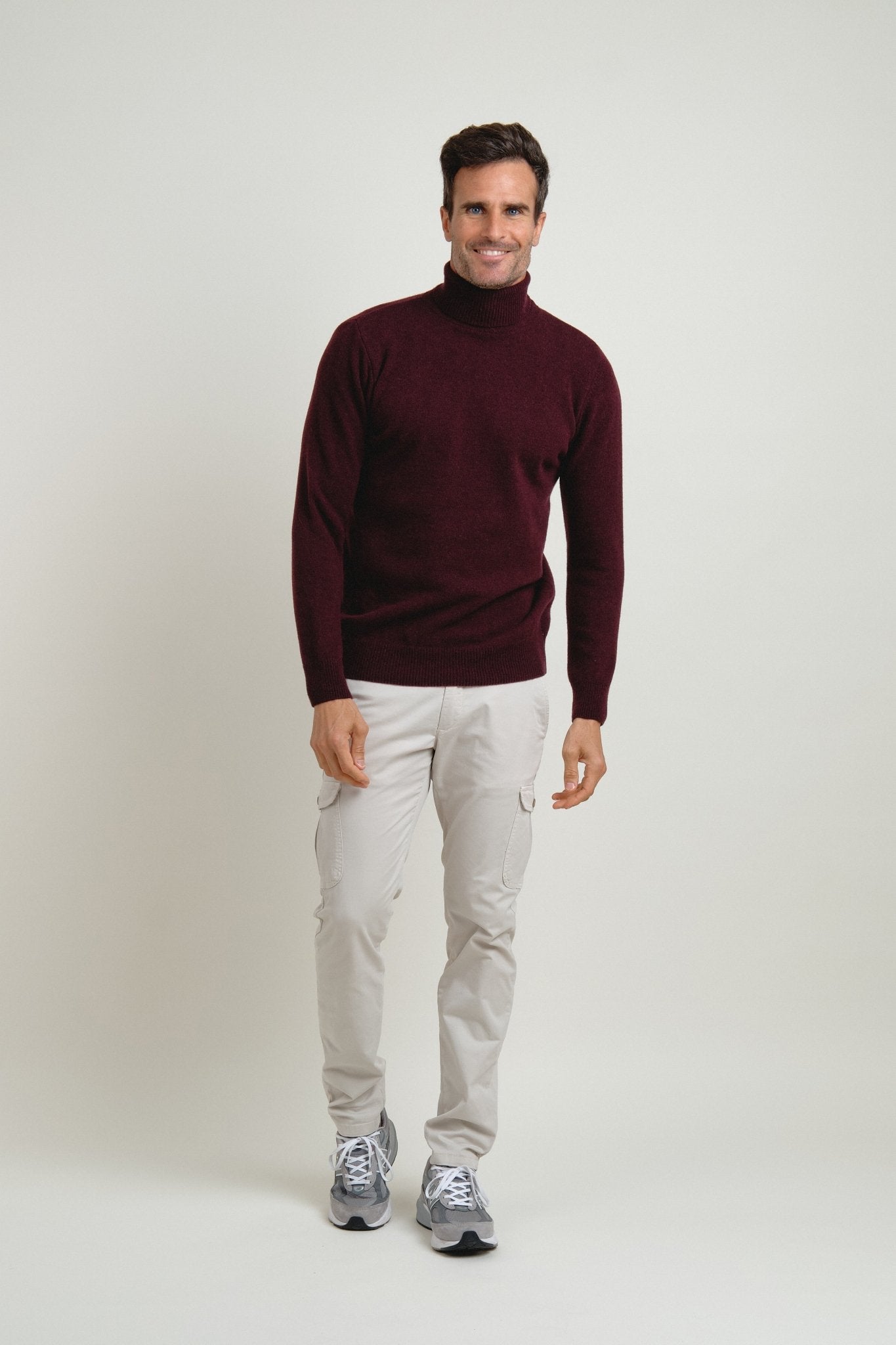 Jersey Cuello Vuelto Brant Burdeos - Sohhan