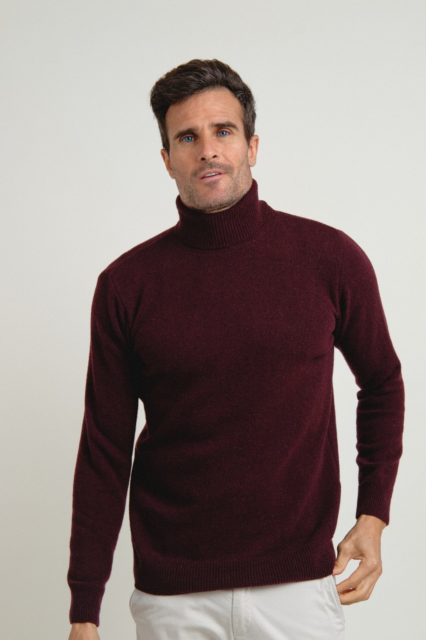 Jersey Cuello Vuelto Brant Burdeos - Sohhan