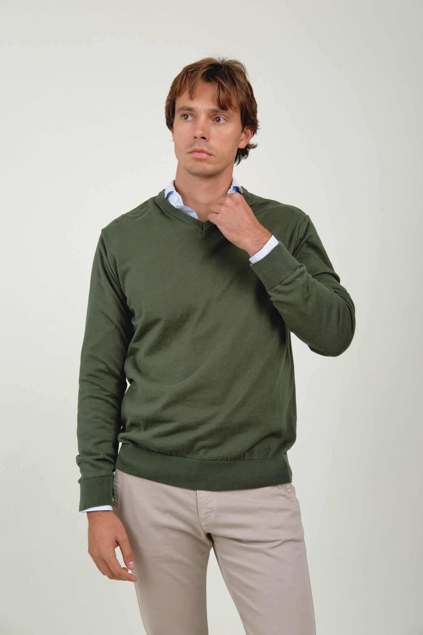 Jersey Pico Blacke Verde Sage - Sohhan