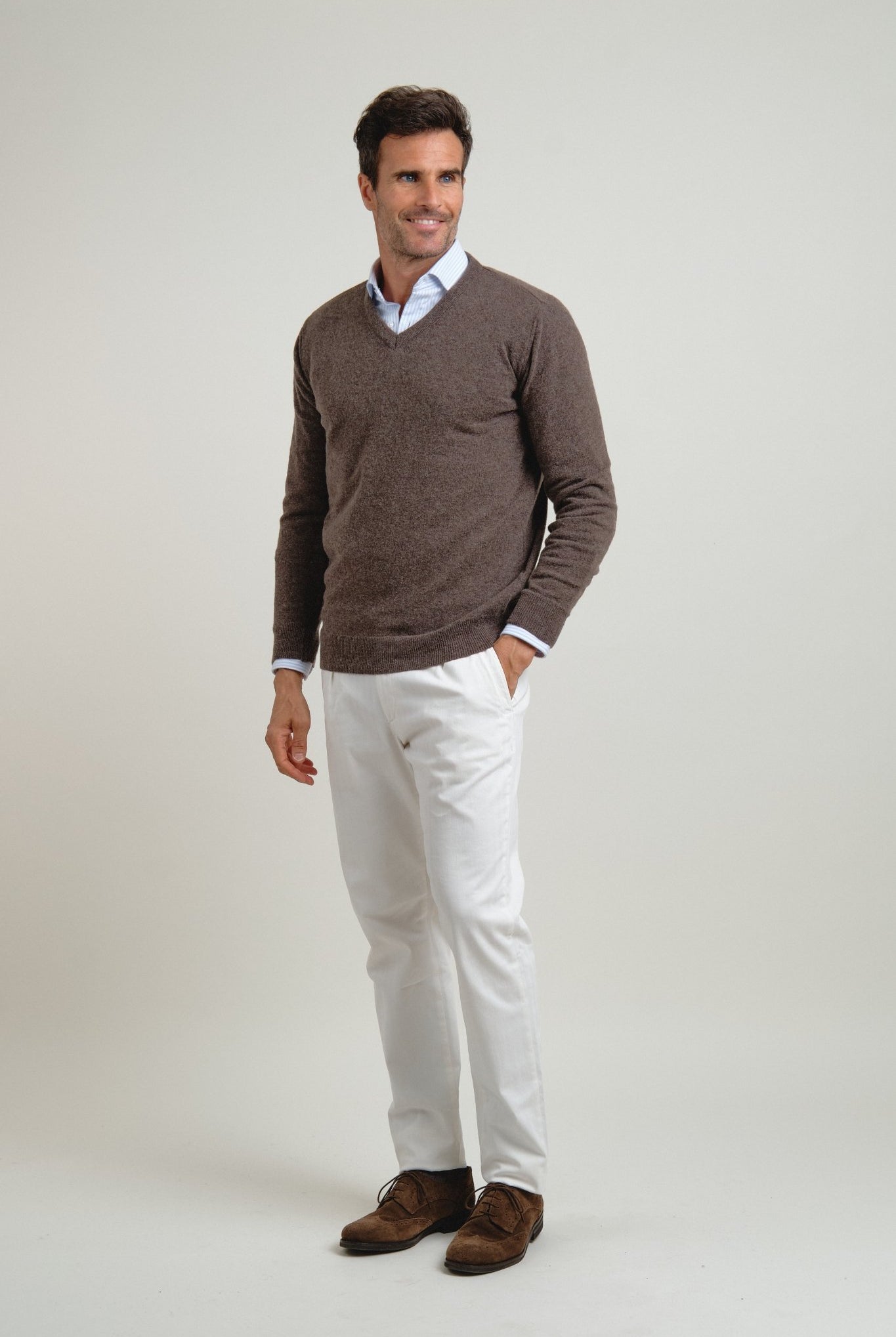 Jersey Pico Terry Marrón Moka - Sohhan