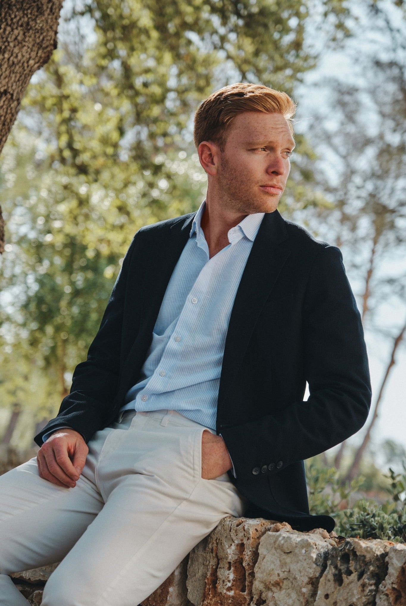 Monaco Blazer Navy Hustle Heritage - Sohhan