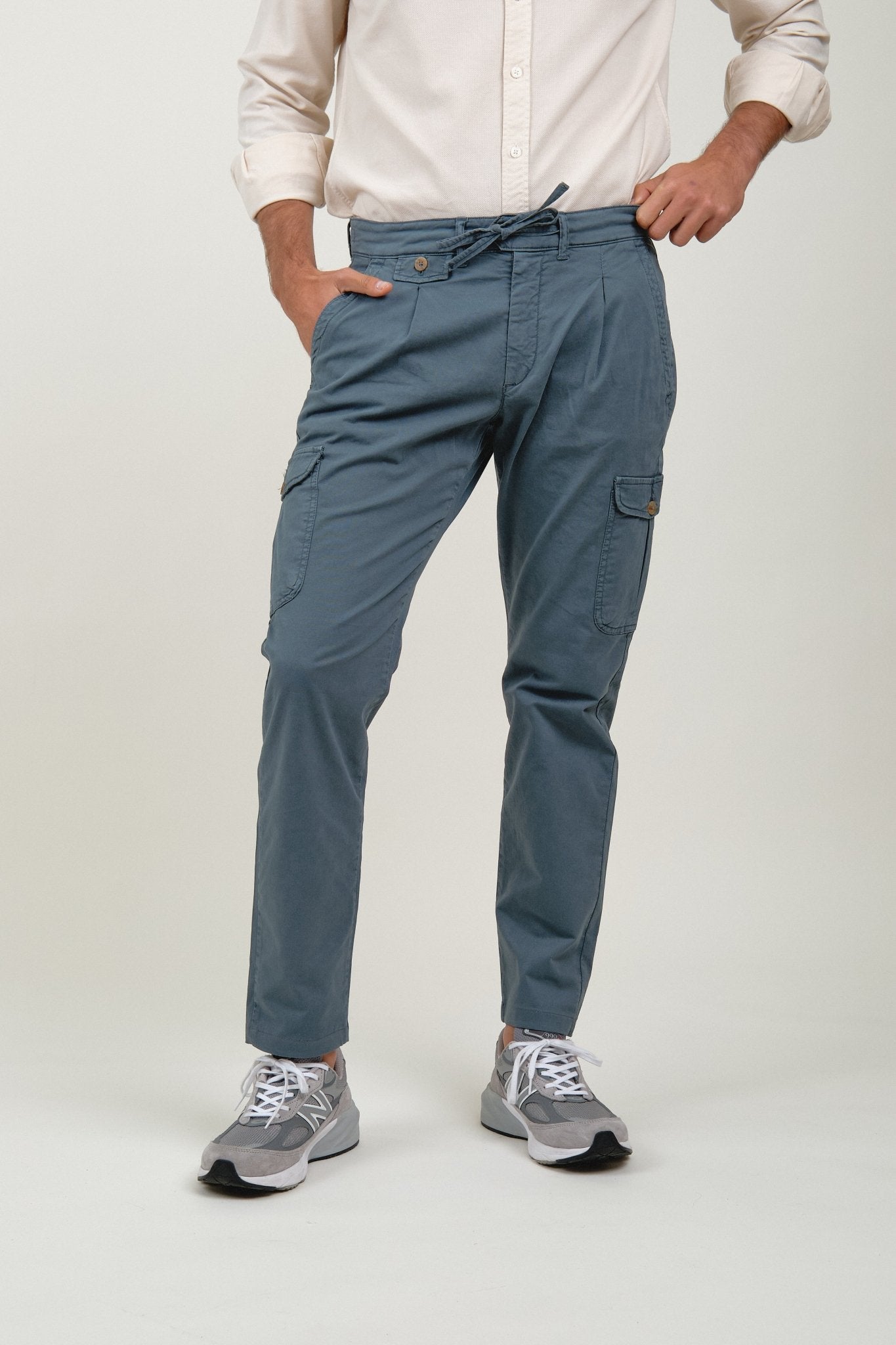 Pantalón Cargo Mark Azul Petróleo - Sohhan