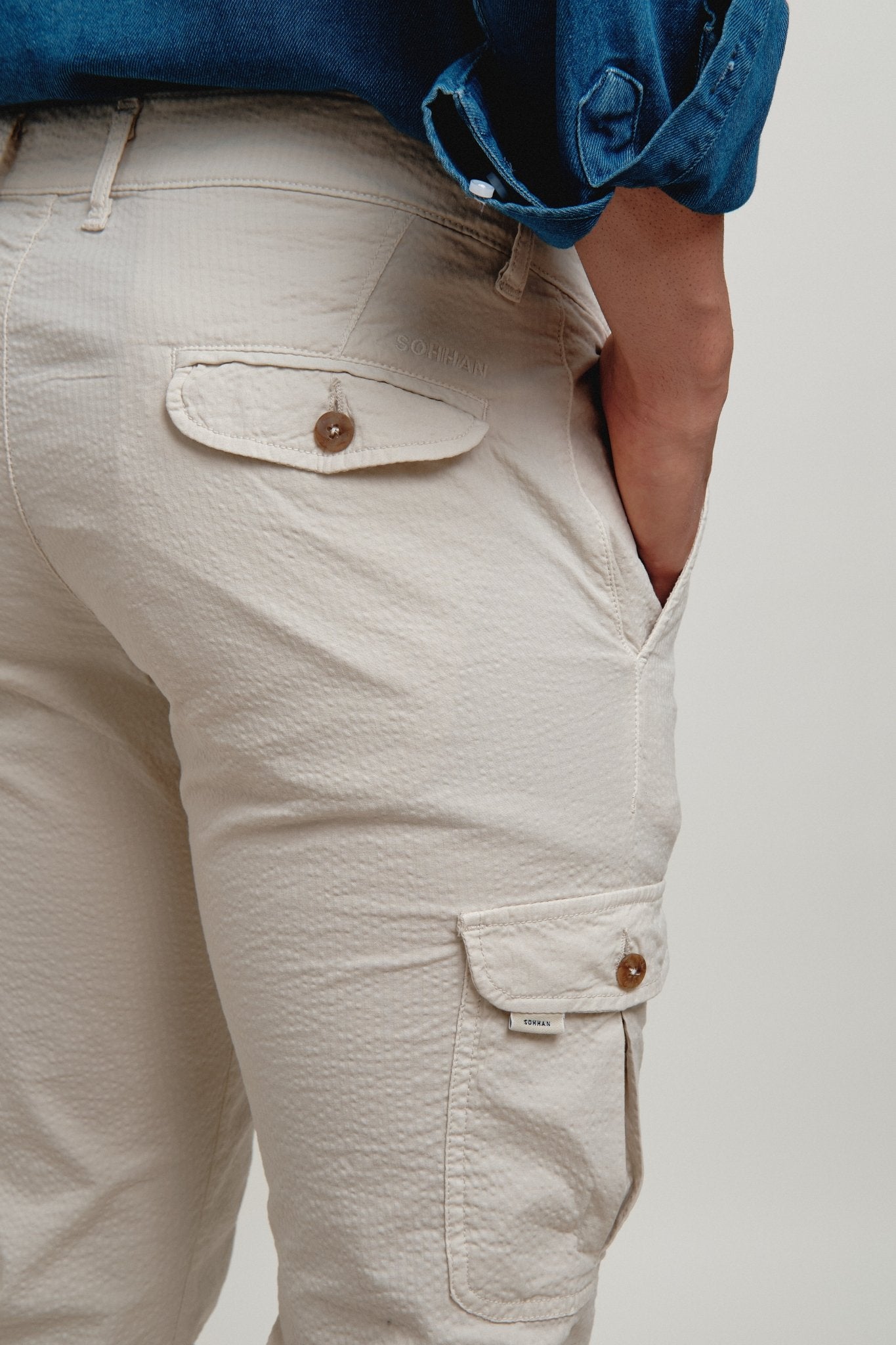 Pantalón Cargo Milos Crudo - Sohhan