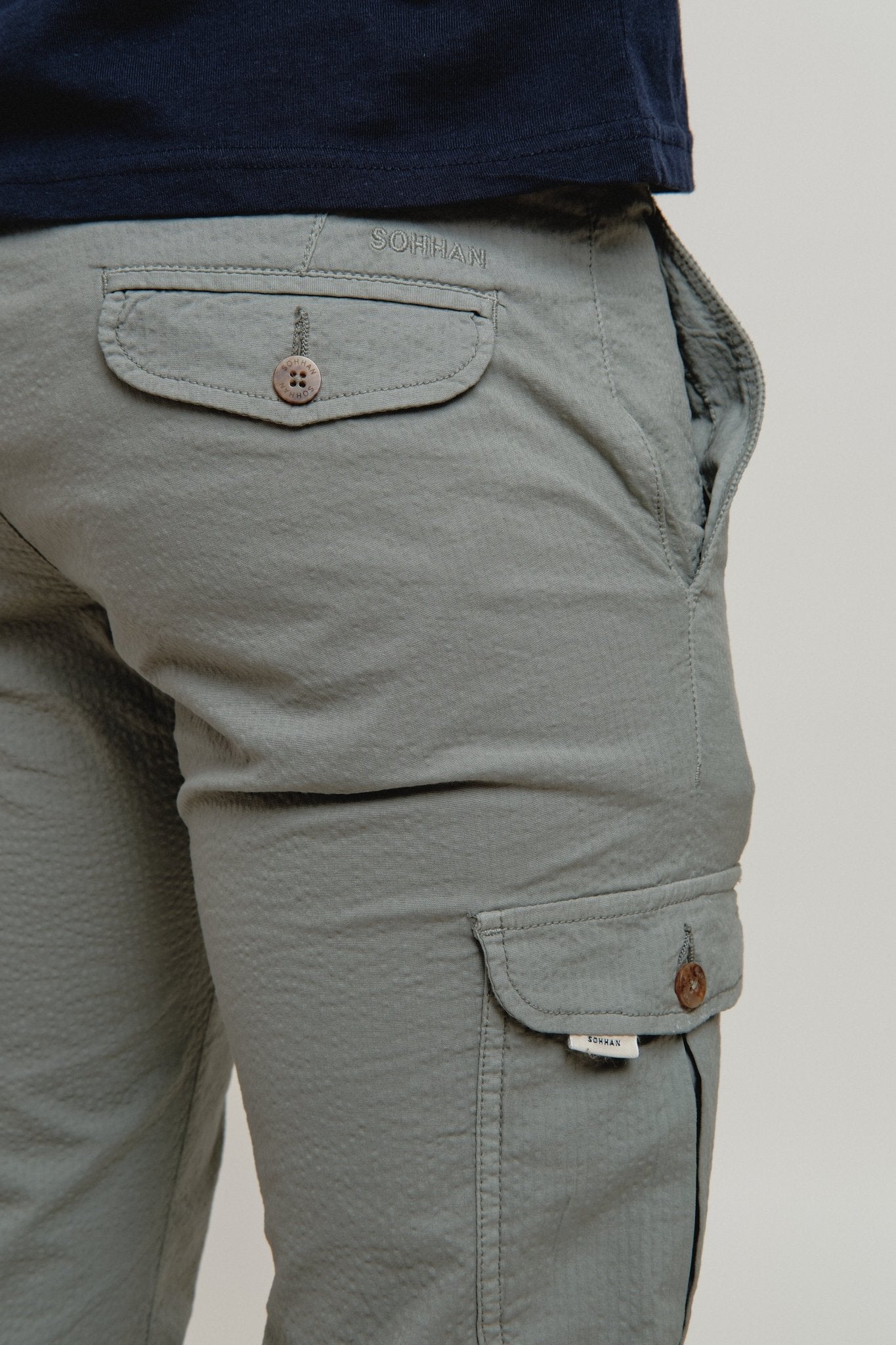Pantalón Cargo Milos Gris Verdoso - Sohhan