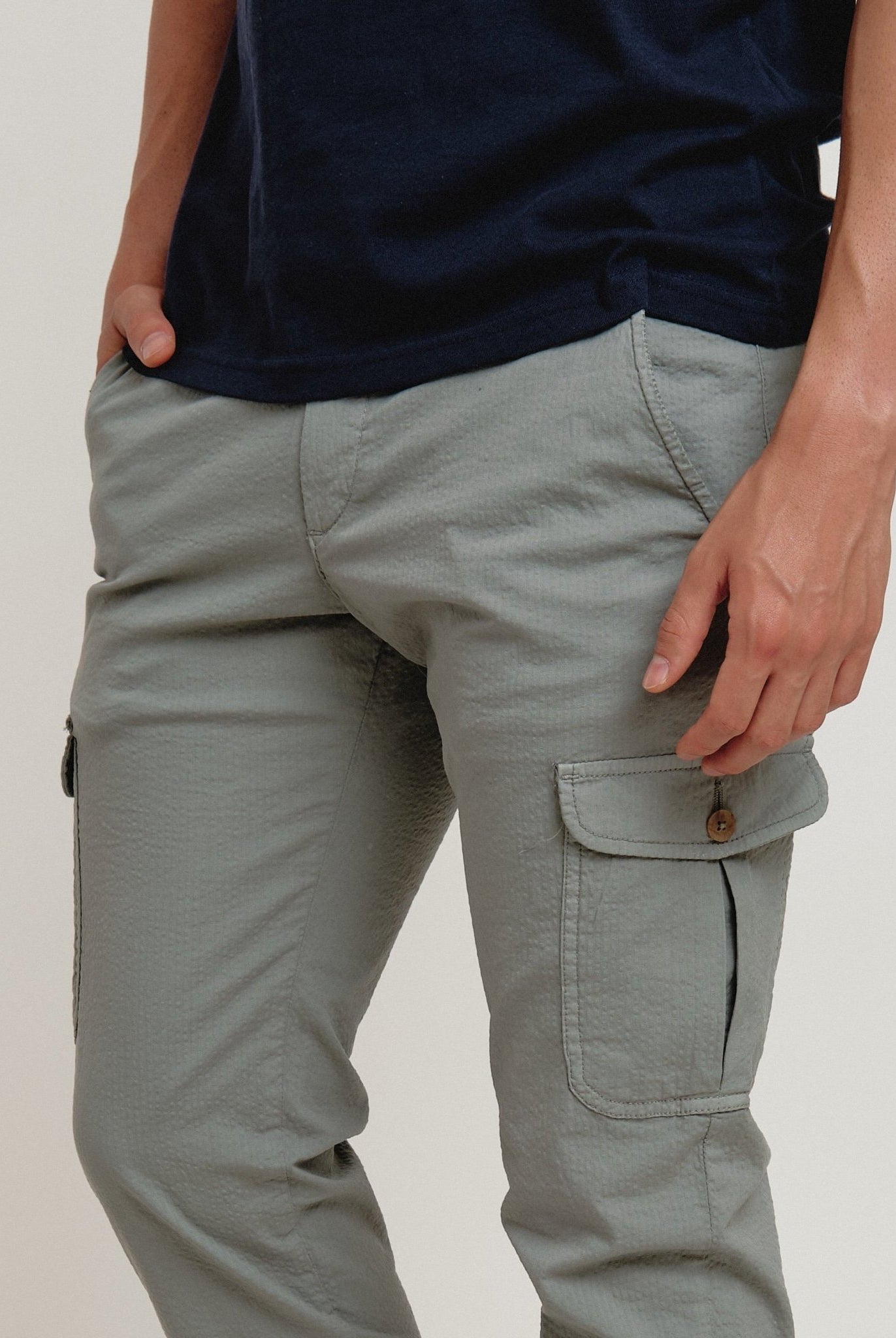 Pantalón Cargo Milos Gris Verdoso - Sohhan