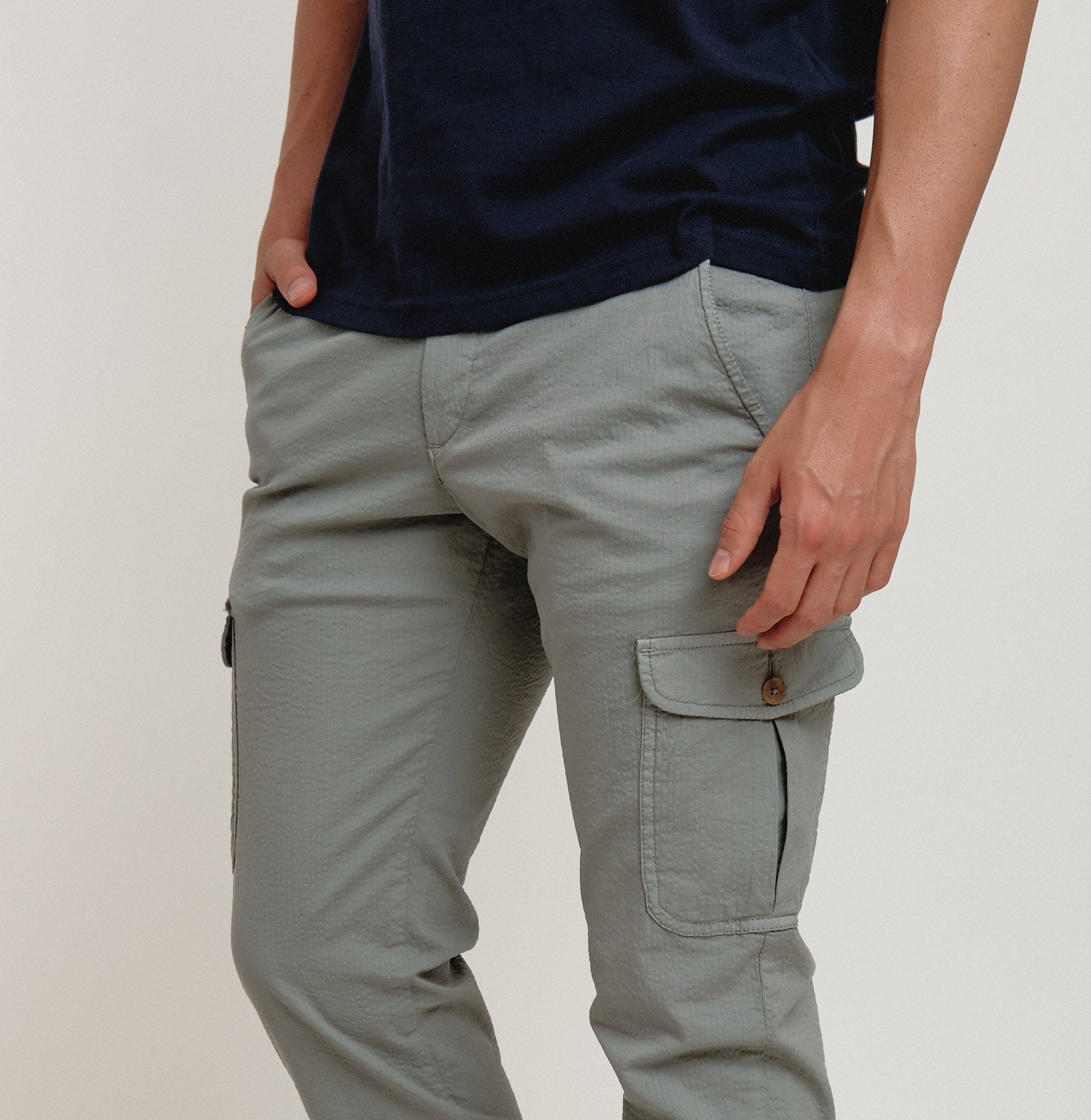Pantalón Cargo Milos Gris Verdoso - Sohhan