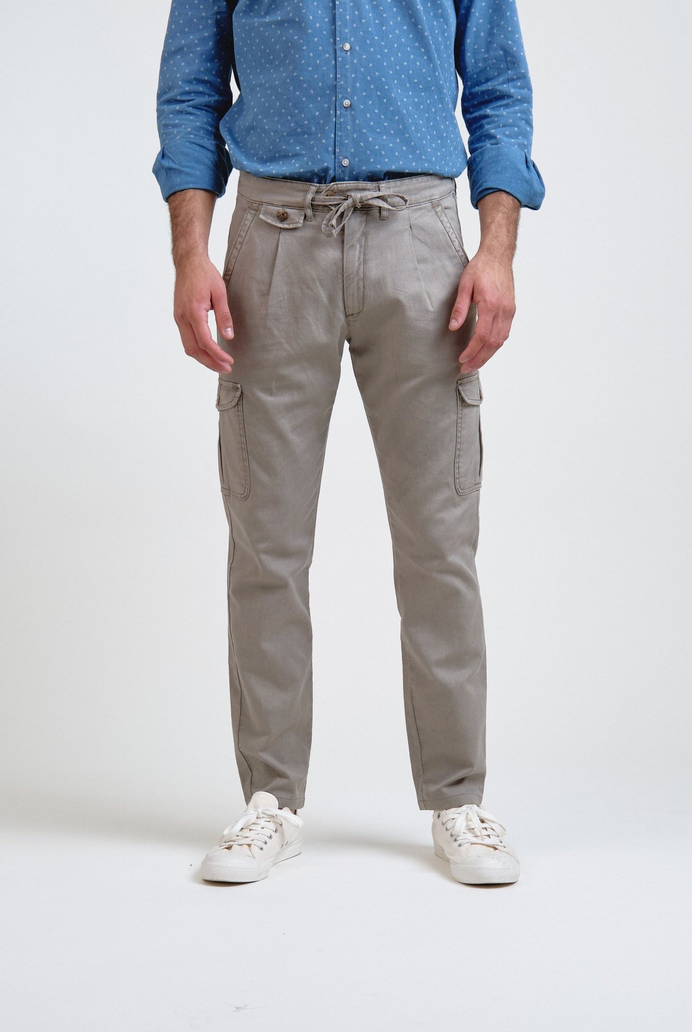 Pantalón Cargo Soren Gris Verdoso - Sohhan