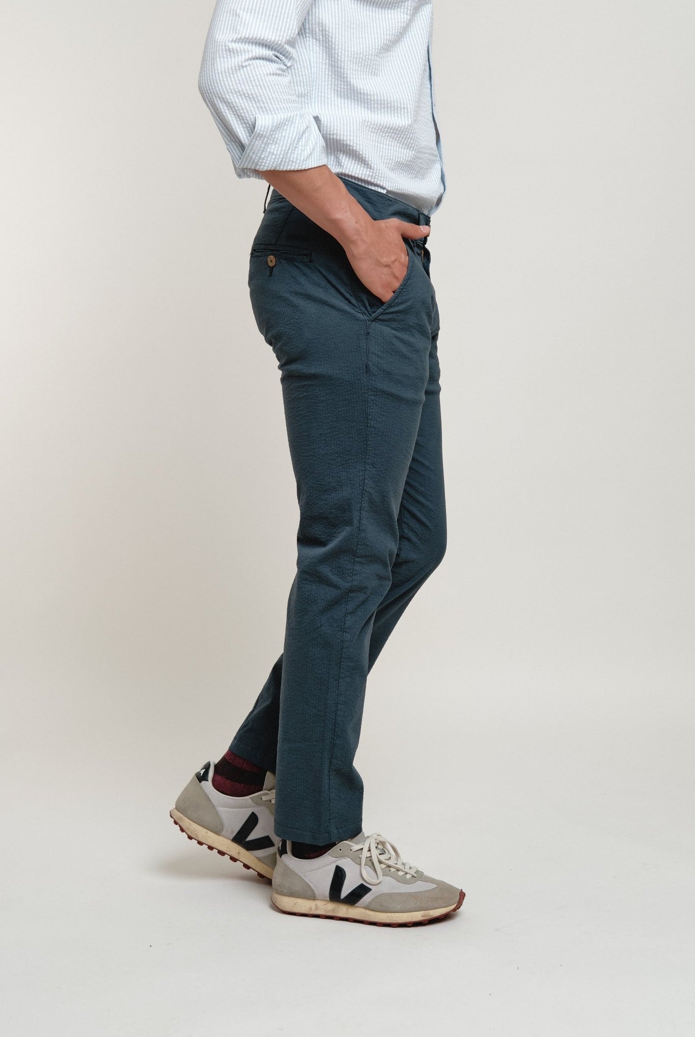 Pantalón Chino Siros Azul Grisáceo - Sohhan