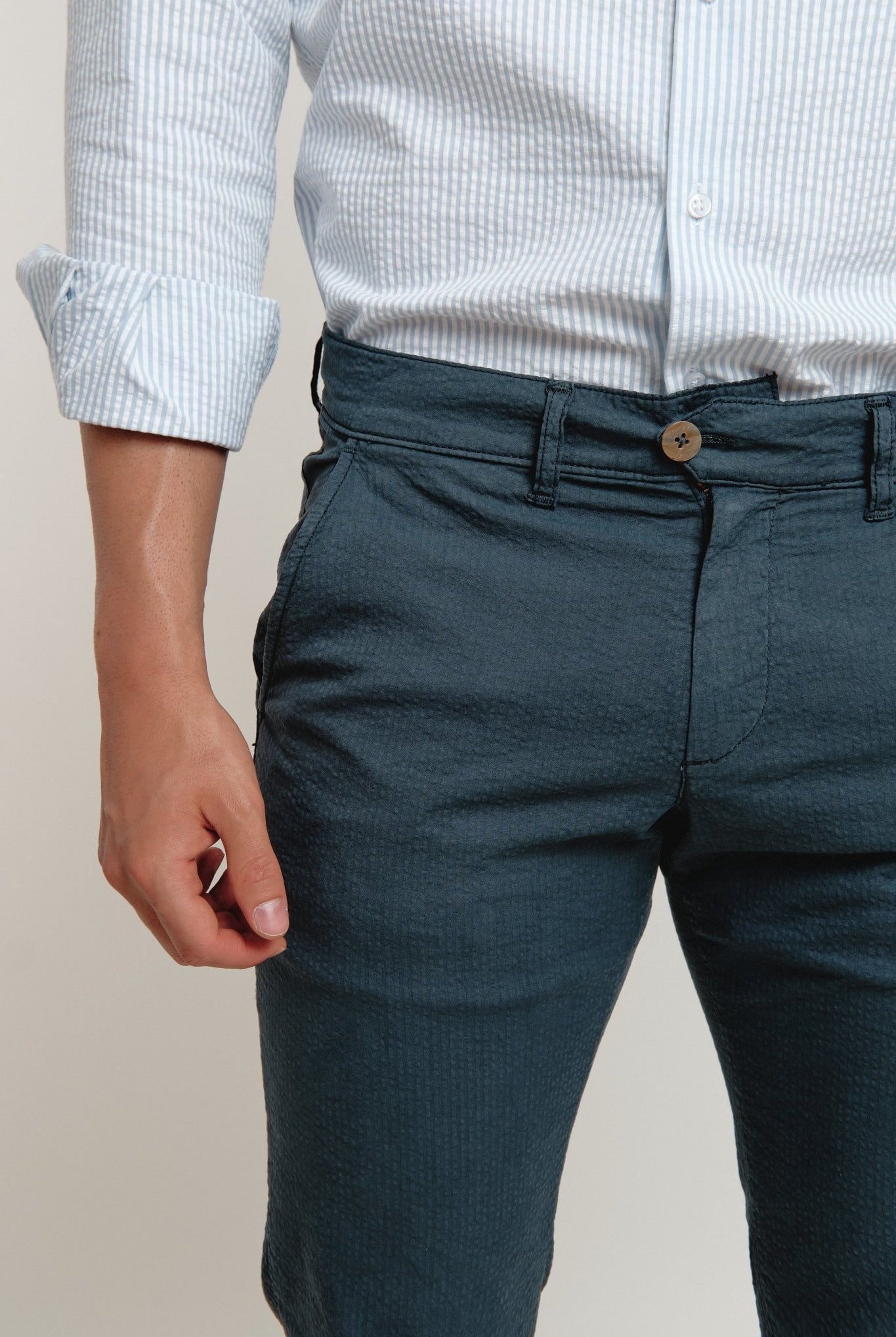 Pantalón Chino Siros Azul Grisáceo - Sohhan