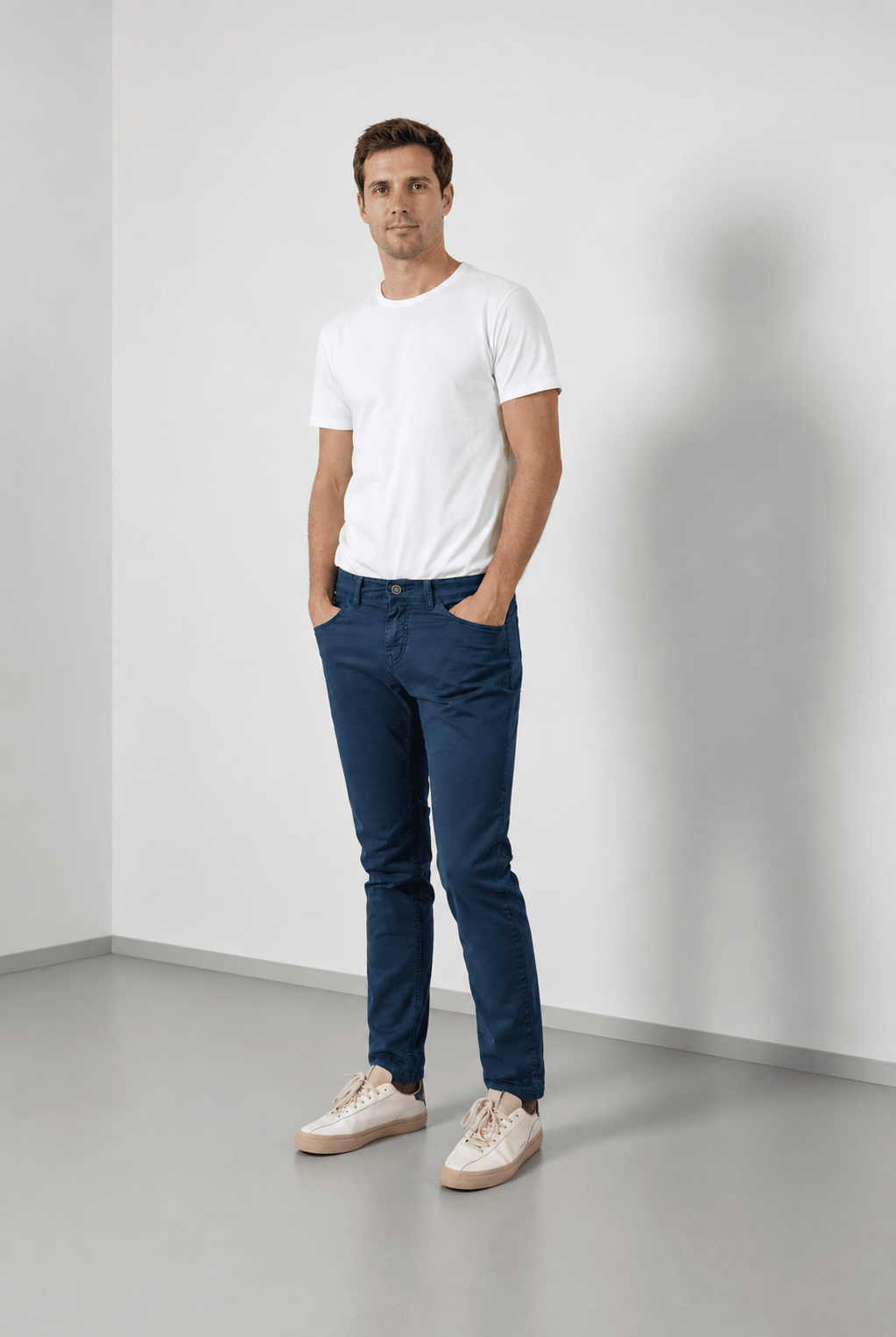 Pantalón Cinco Bolsillos Clayton Marino - Sohhan