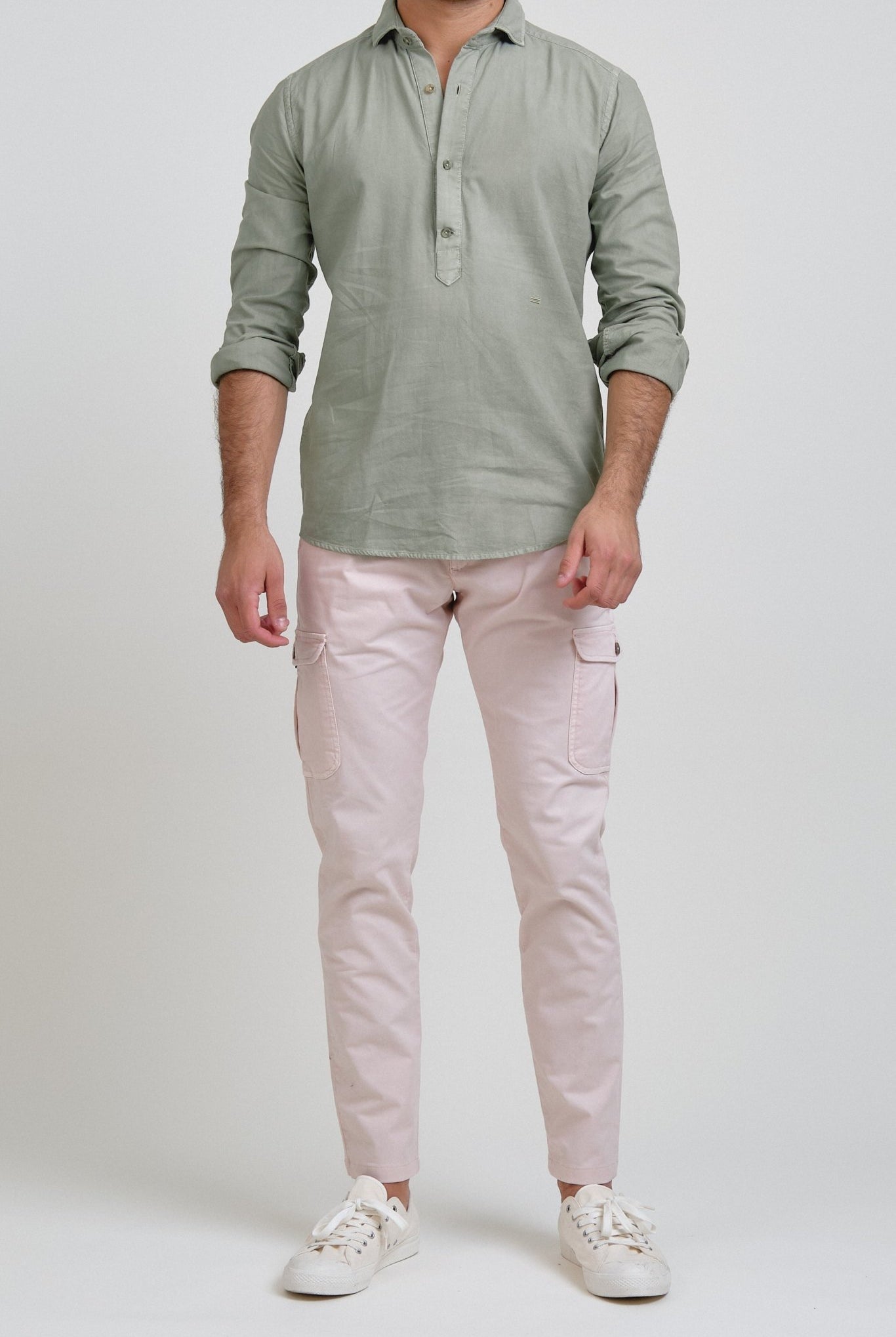 Polera Essential Oxford Verde - Sohhan
