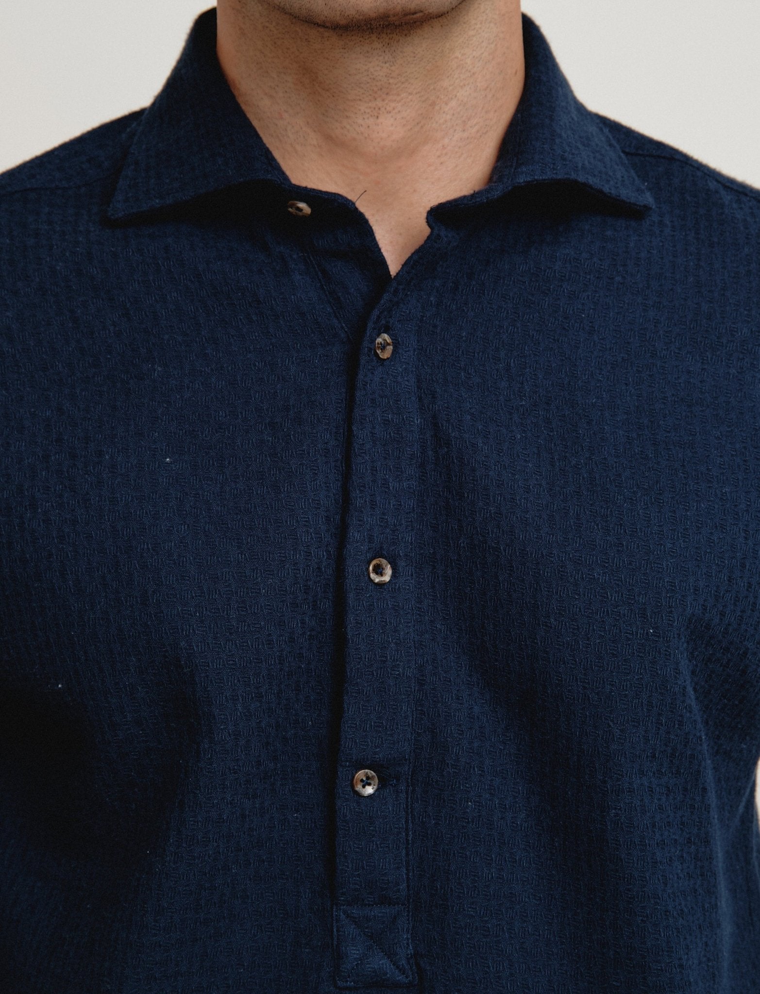 Polera Estructura Arppi Azul - Sohhan