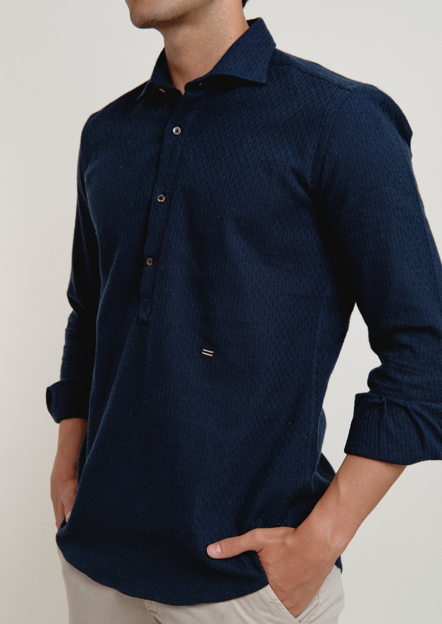 Polera Estructura Arppi Azul - Sohhan