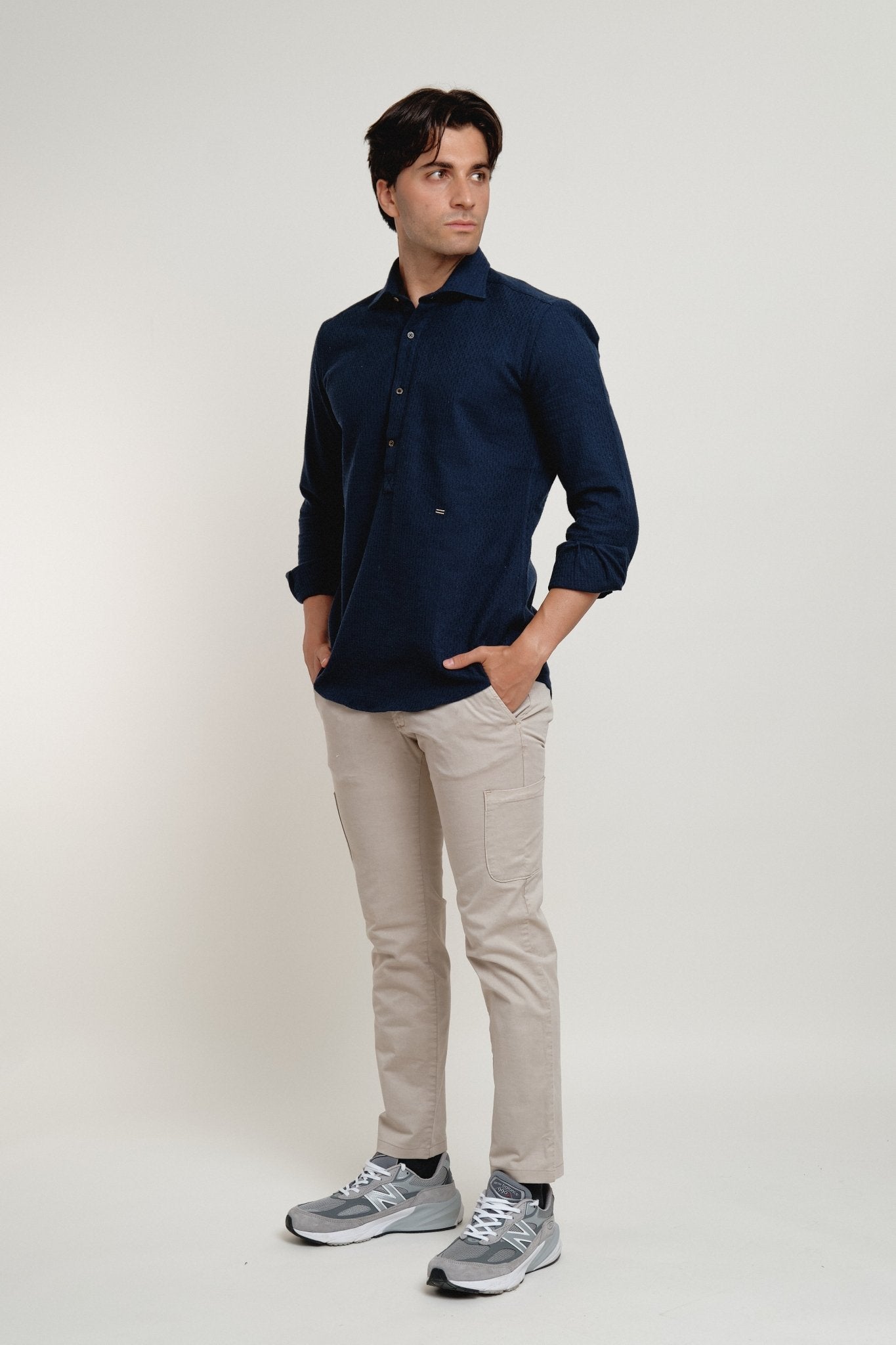 Polera Estructura Arppi Azul - Sohhan