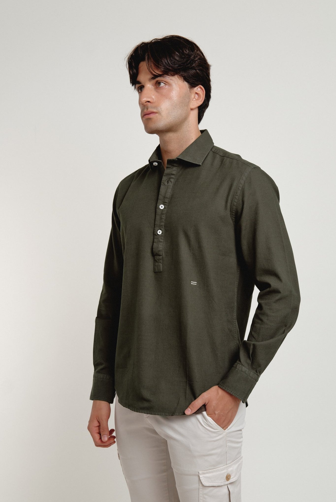 Polera Ethan Estructura Verde Bogotá - Sohhan