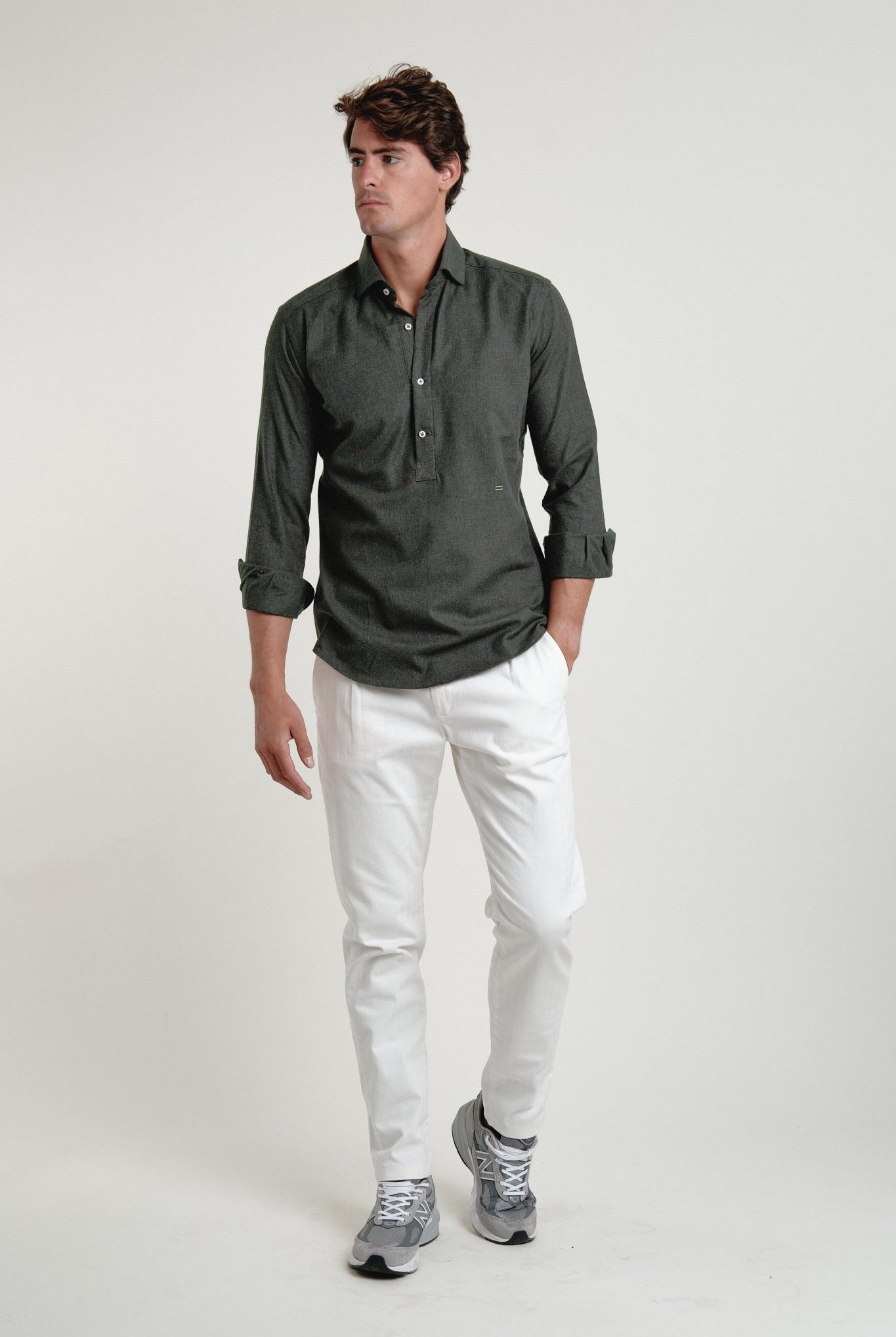 Polera Franela Ember Verde - Sohhan