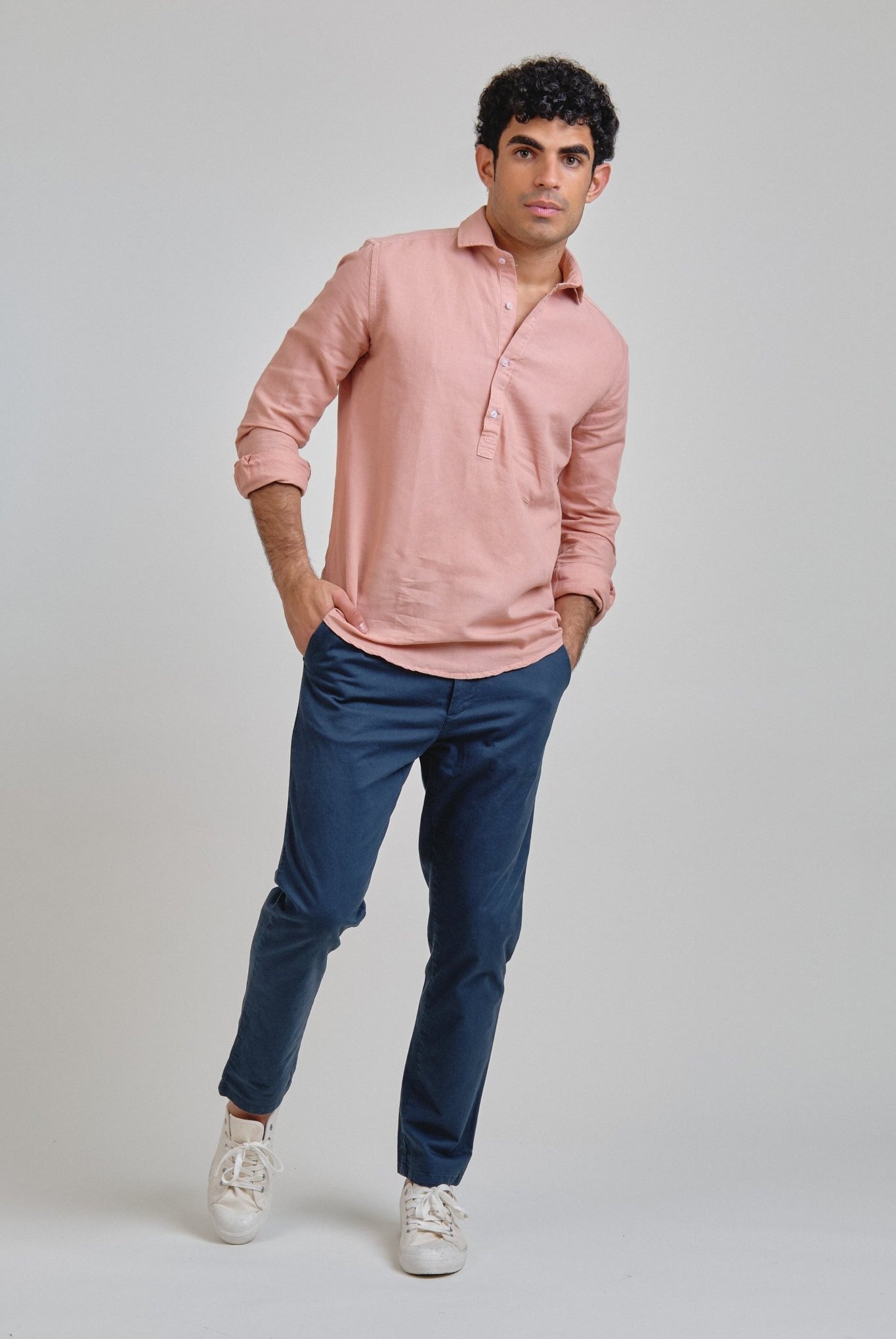 Polera Lino Marbella Rosa - Sohhan