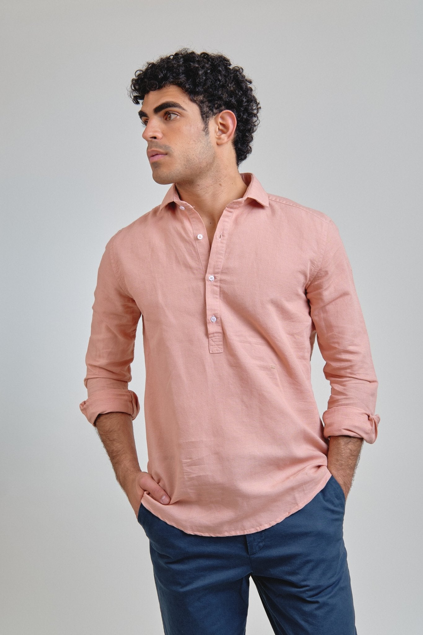 Polera Lino Marbella Rosa - Sohhan