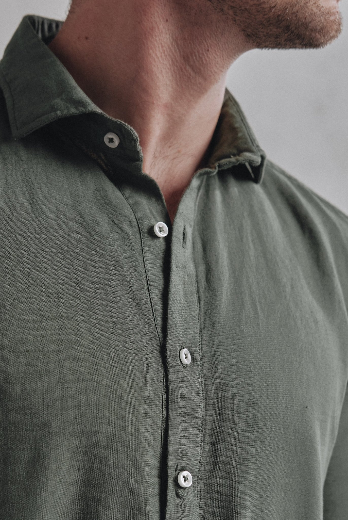 Polera Lino Varadero Verde - Sohhan