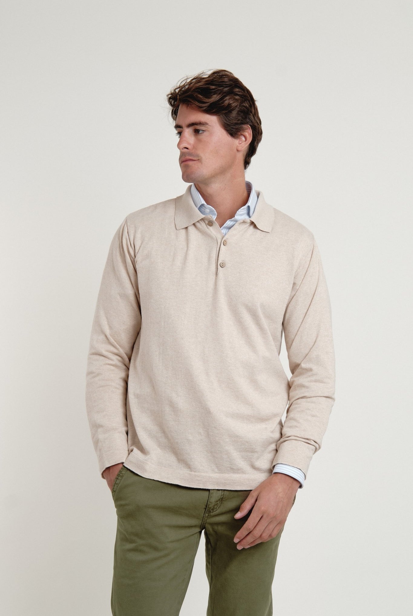 Polo Jersey Brann Beige - Sohhan
