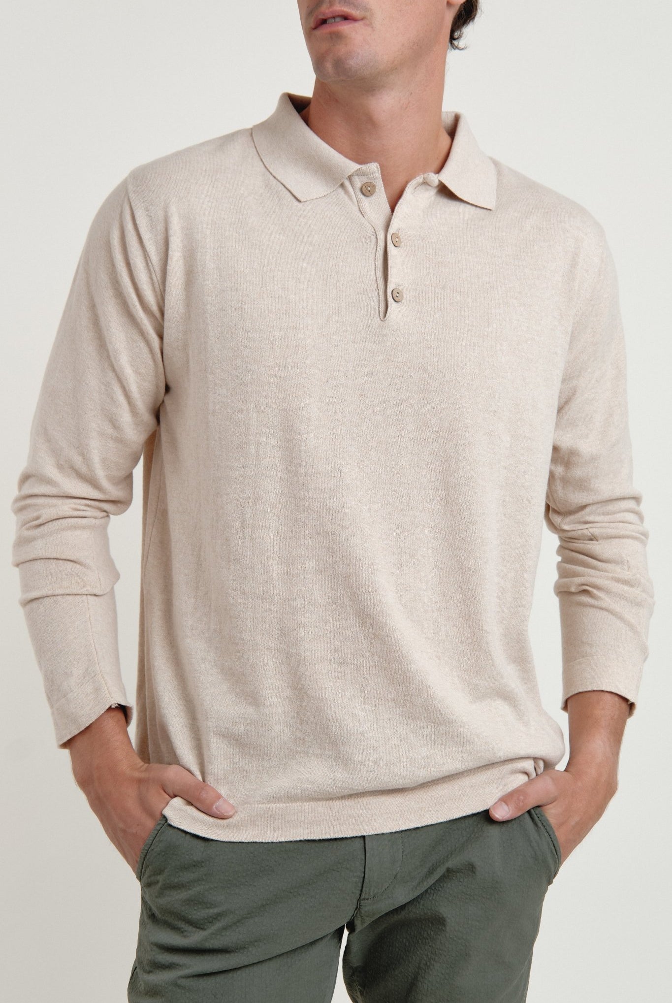 Polo Jersey Brann Beige - Sohhan