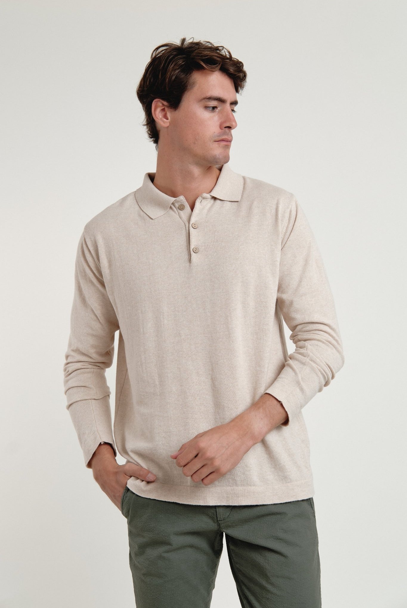 Polo Jersey Brann Beige - Sohhan