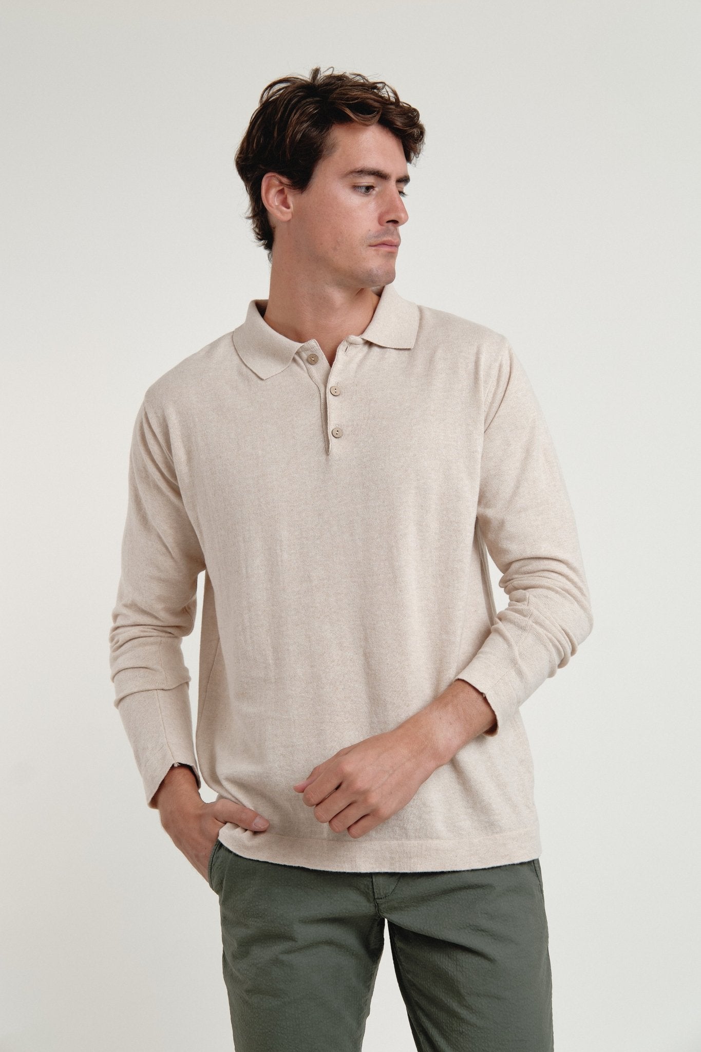 Polo Jersey Brann Beige - Sohhan