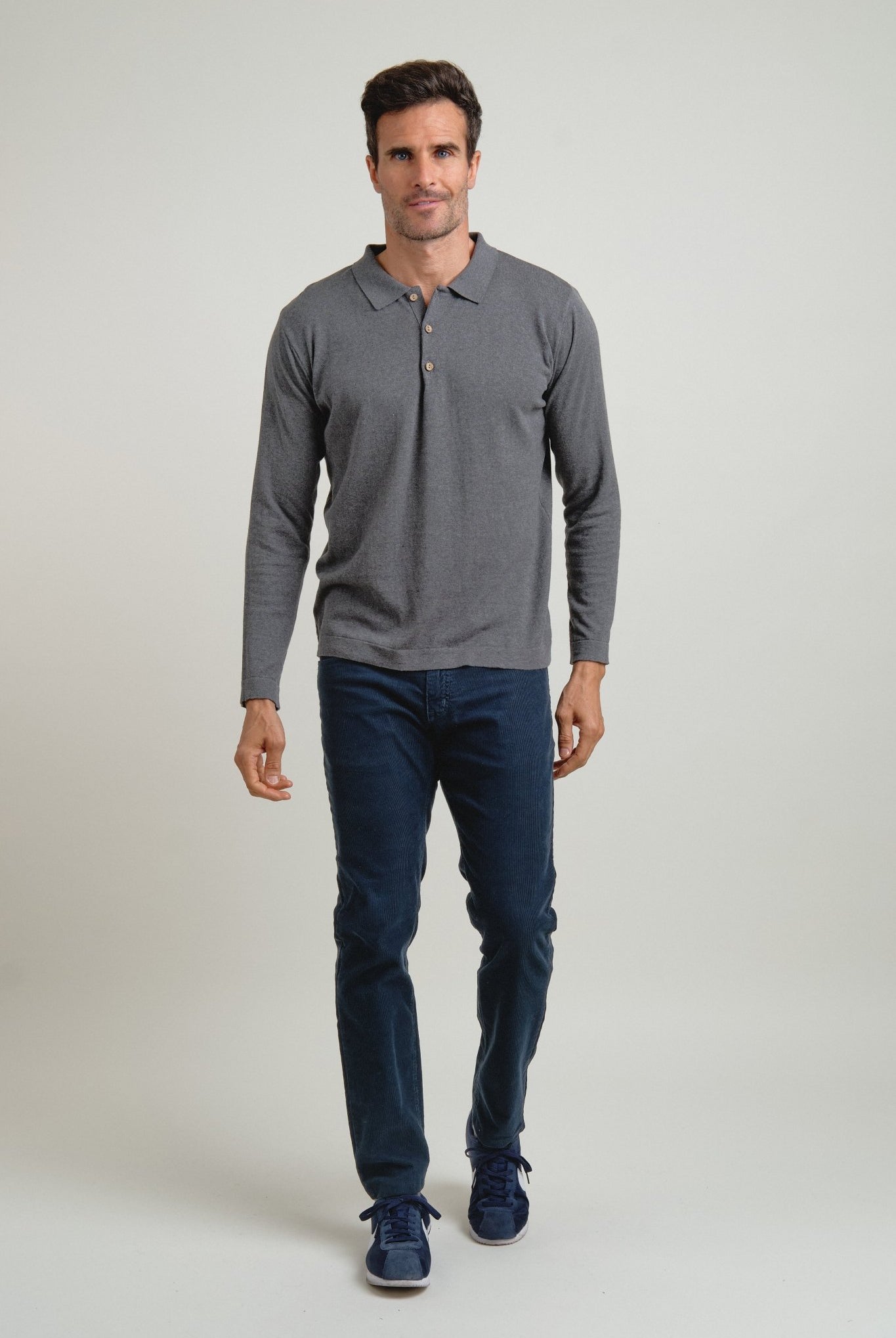 Polo Jersey Brann Gris - Sohhan