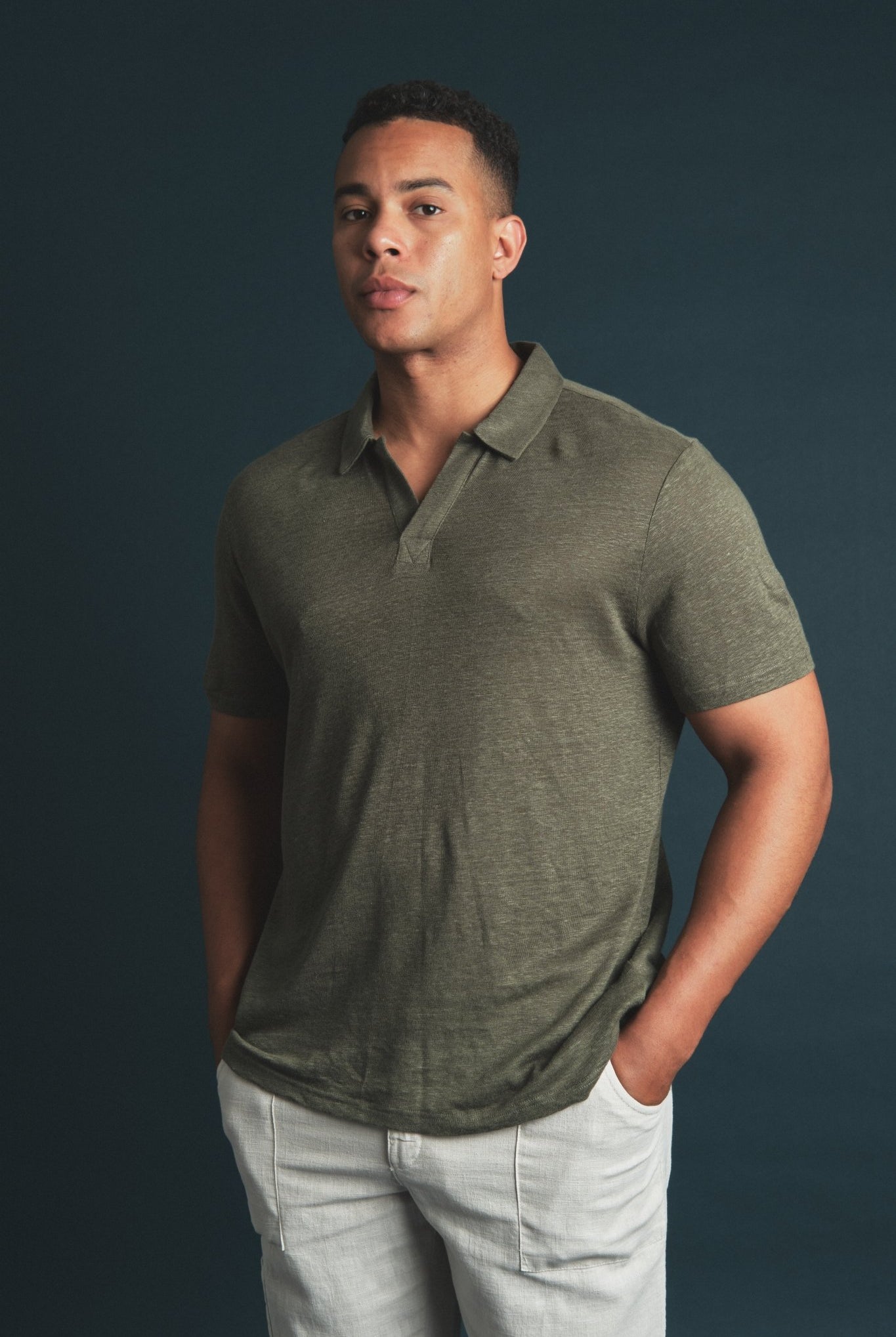 Polo Linen Green Hustle Heritage - Sohhan