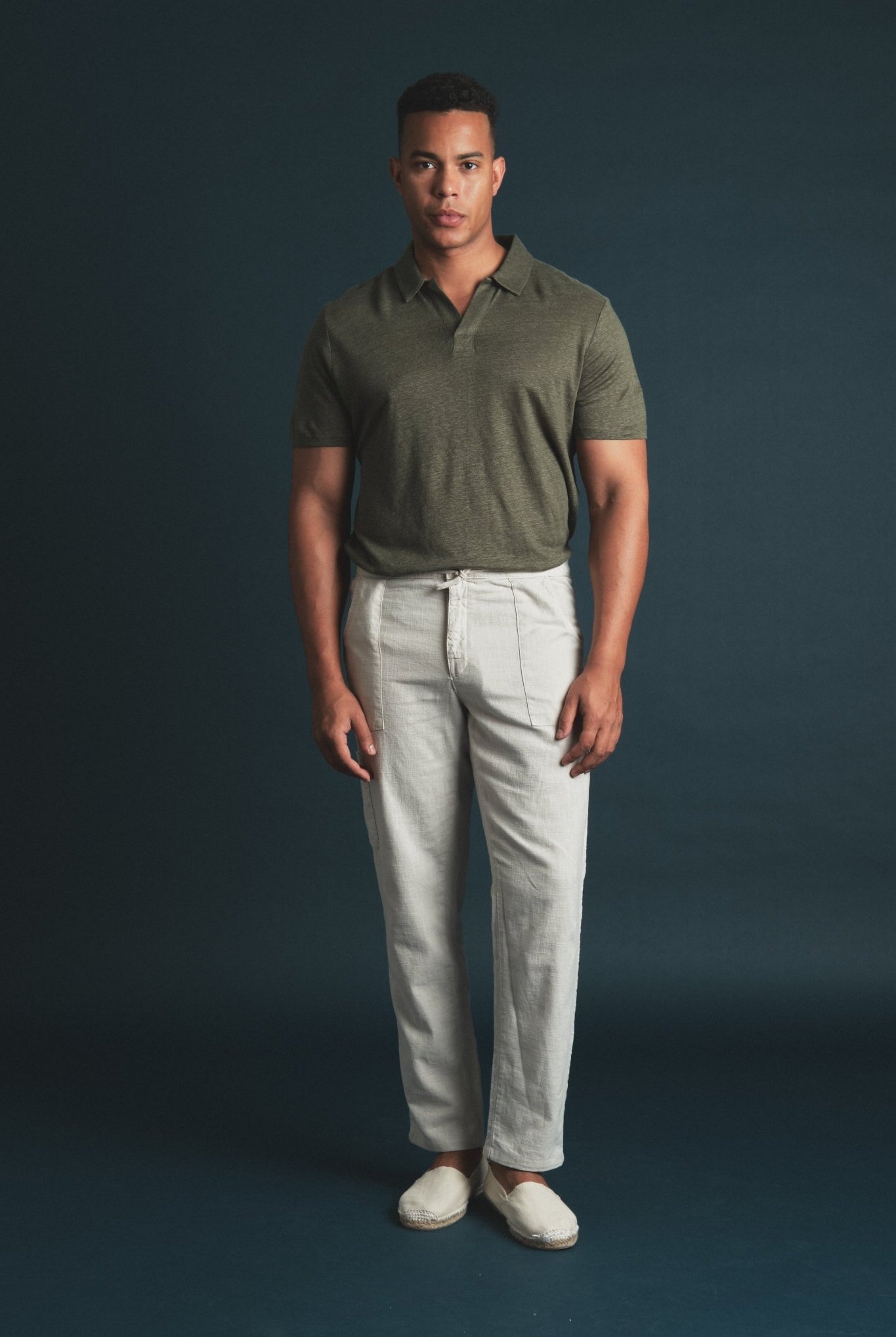 Polo Linen Green Hustle Heritage - Sohhan