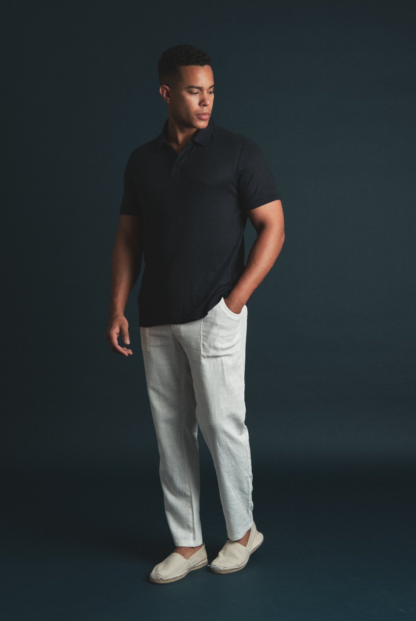 Polo Linen Navy Hustle Heritage - Sohhan