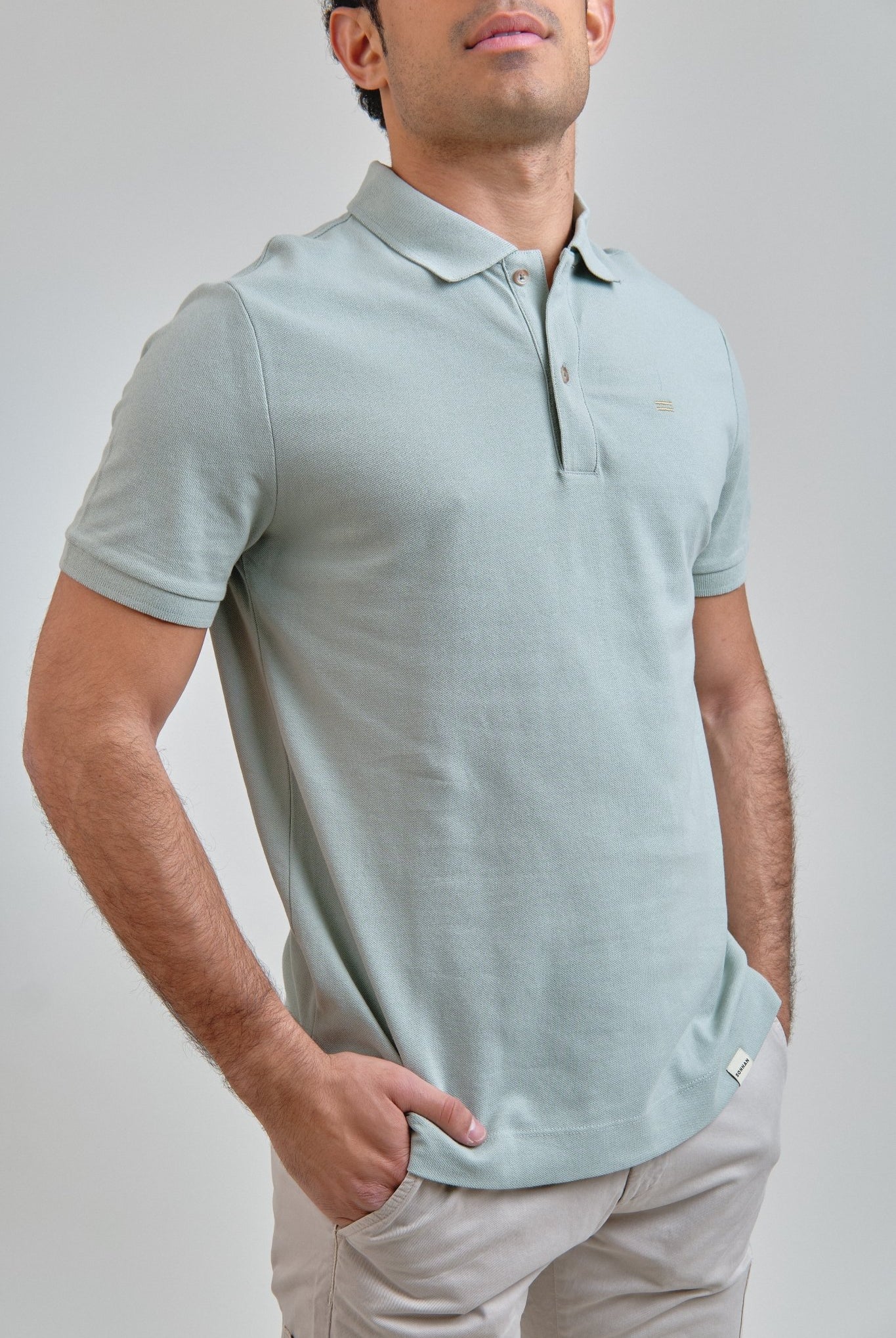 Polo Piqué Verde Claro - Sohhan