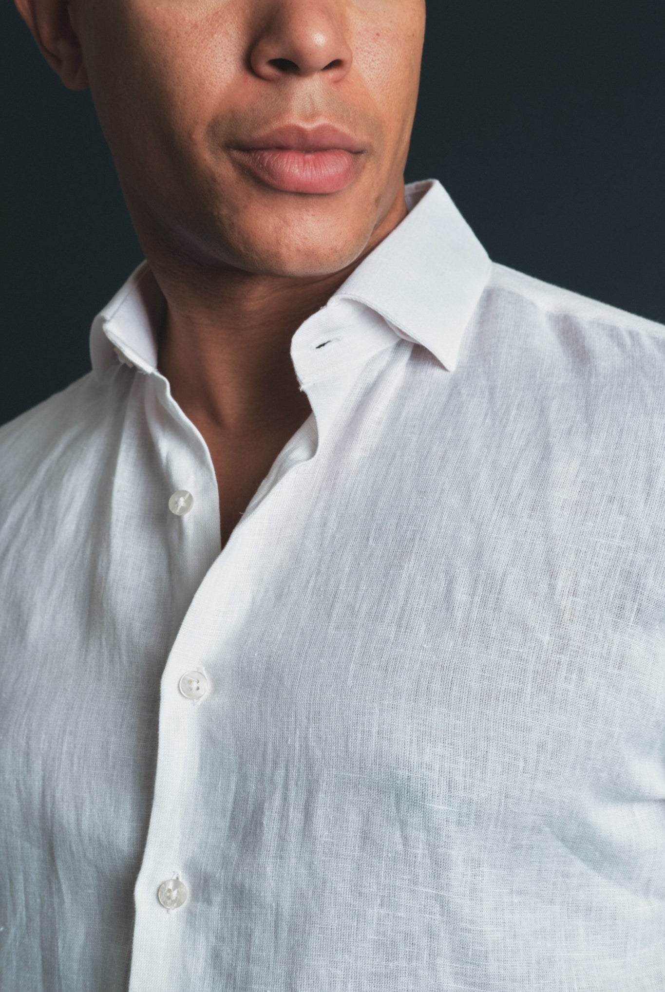 Pure Linen Shirt White Hustle Heritage - Sohhan