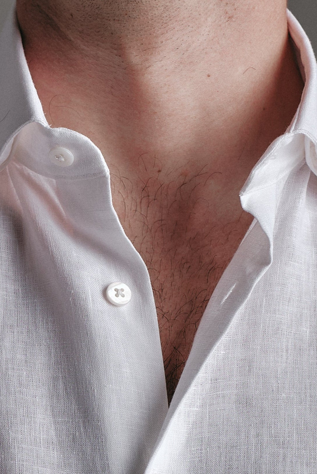 Pure Linen Shirt White Hustle Heritage - Sohhan