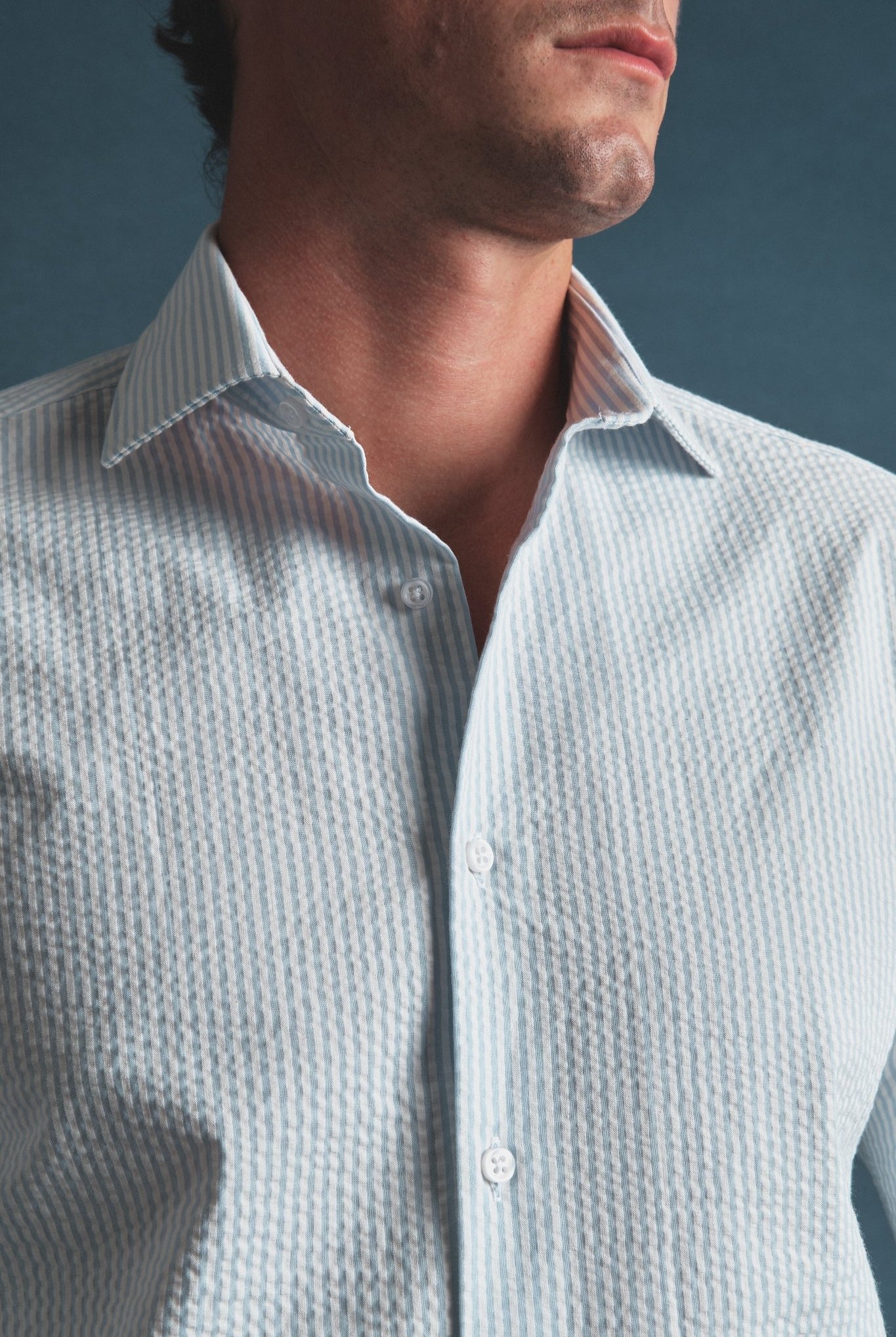 Royal Seersucker Shirt Hustle Heritage - Sohhan