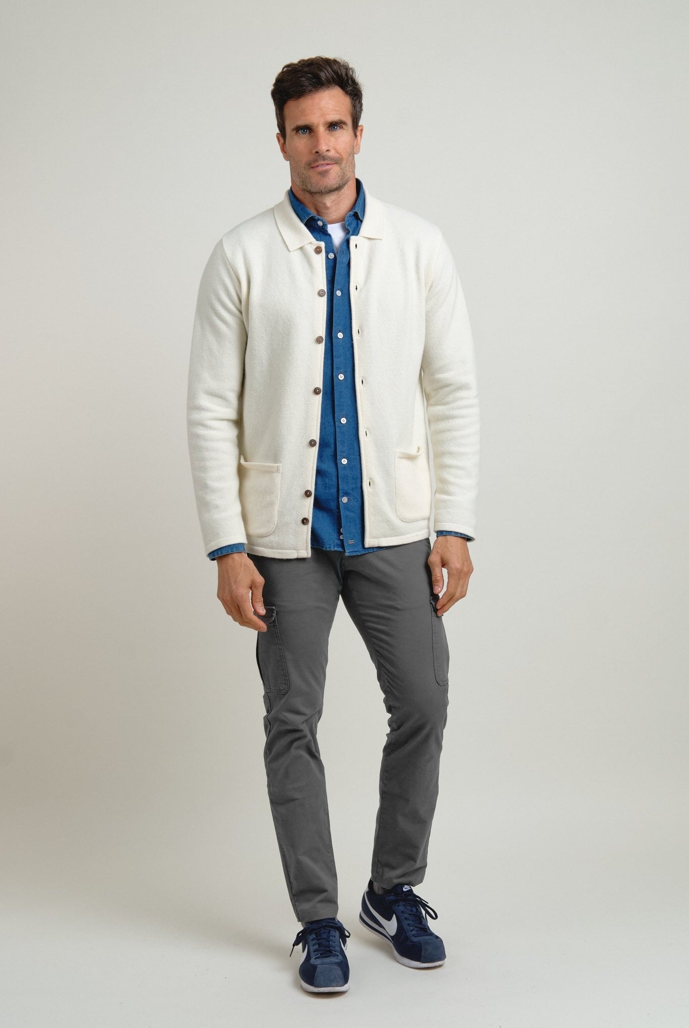 Sobrecamisa de punto Orven Crudo - Sohhan