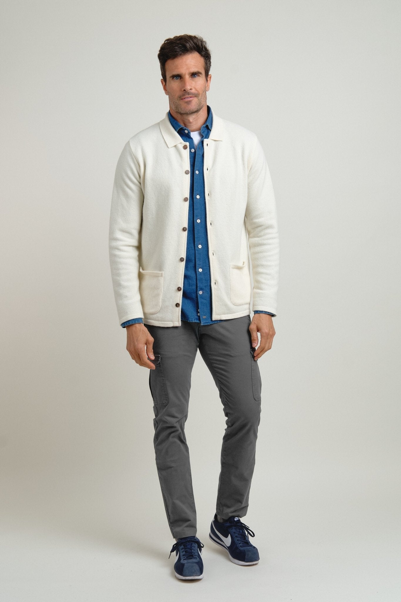 Sobrecamisa de punto Orven Crudo - Sohhan