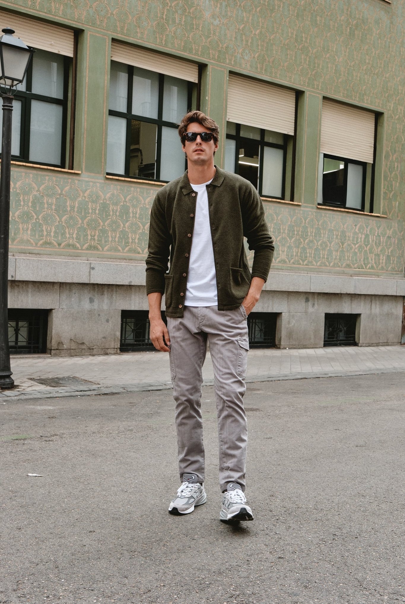 Sobrecamisa de punto Orven Verde - Sohhan