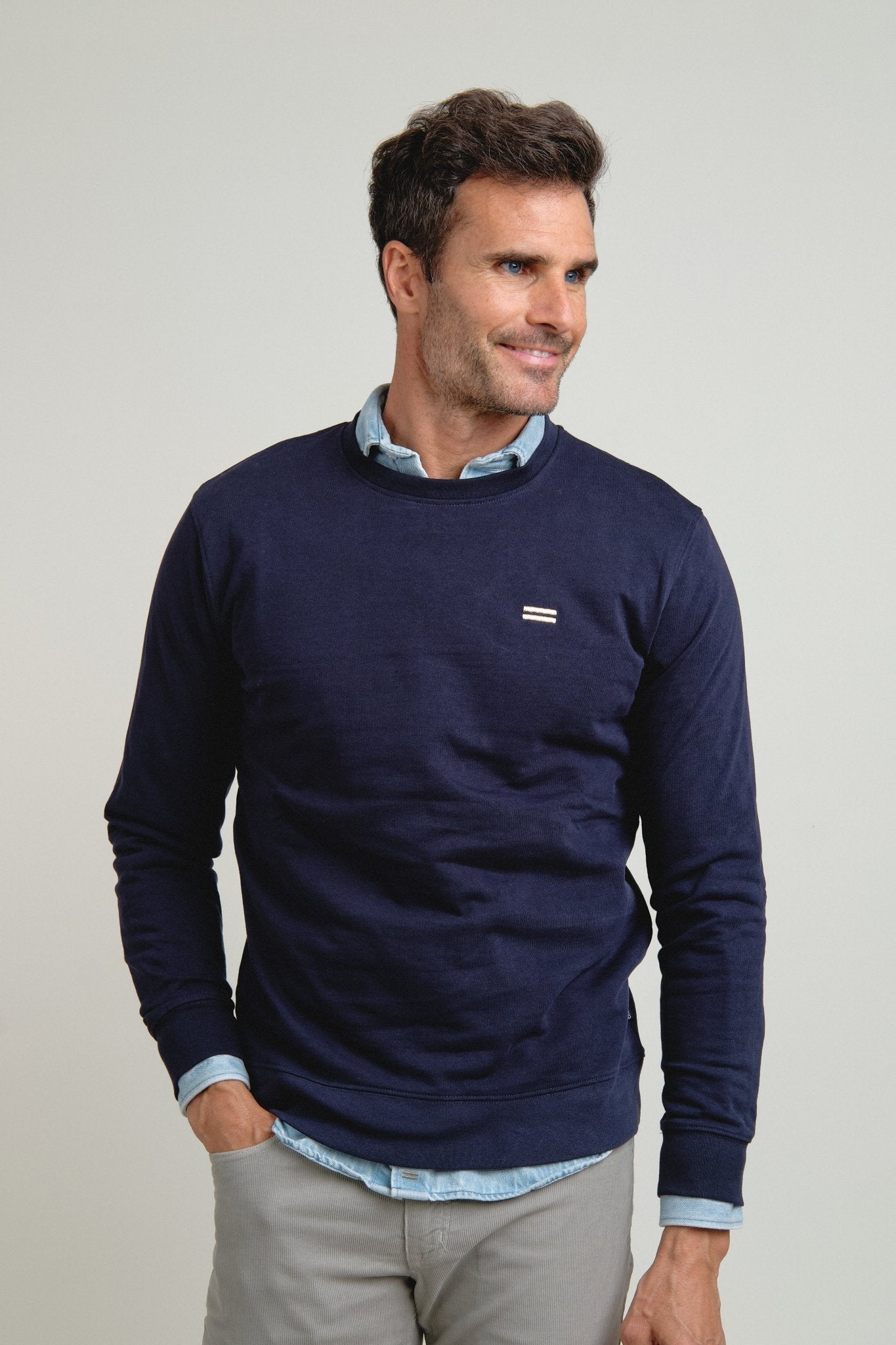 Sudadera Shelter Básica Marino - Sohhan