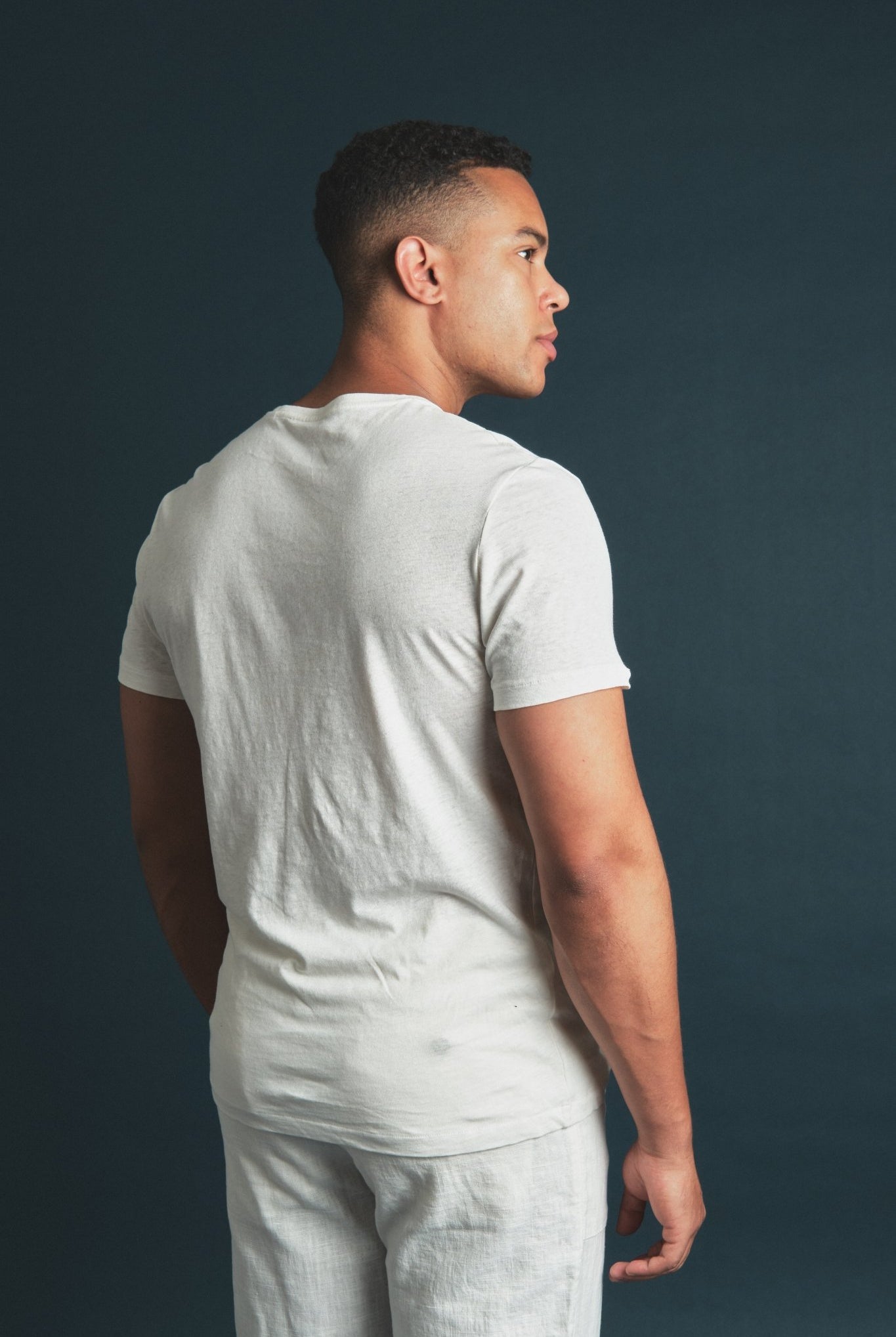 T-Shirt Linen Ecru Hustle Heritage - Sohhan