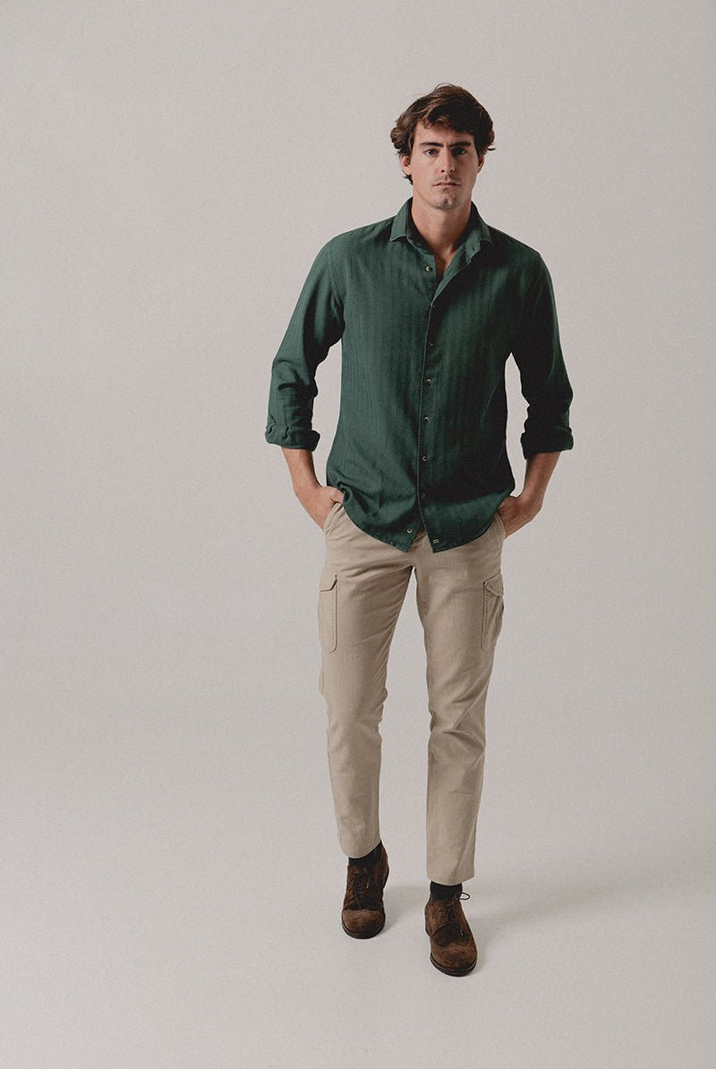 Camisa Espiga Verde Coventry - Sohhan