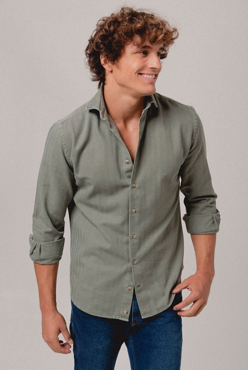Camisa espiga verde Serengueti - Sohhan