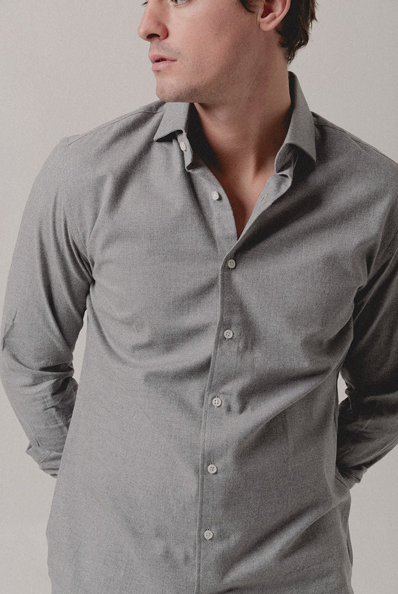 Camisa Franela Gris - Sohhan