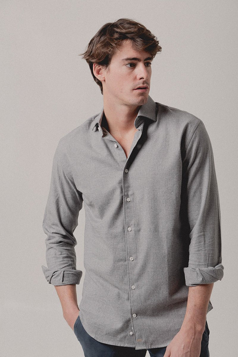 Camisa Franela Gris - Sohhan