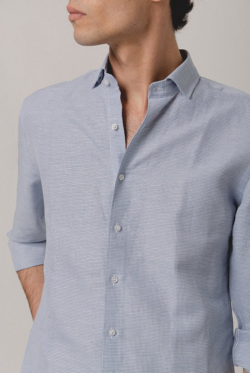 Camisa Lino Pata de Gallo - Sohhan