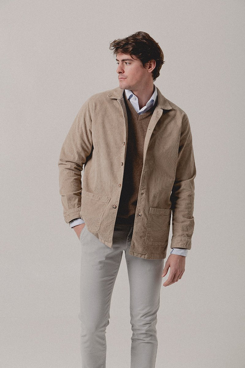 Chaqueta Pana Beige - Sohhan