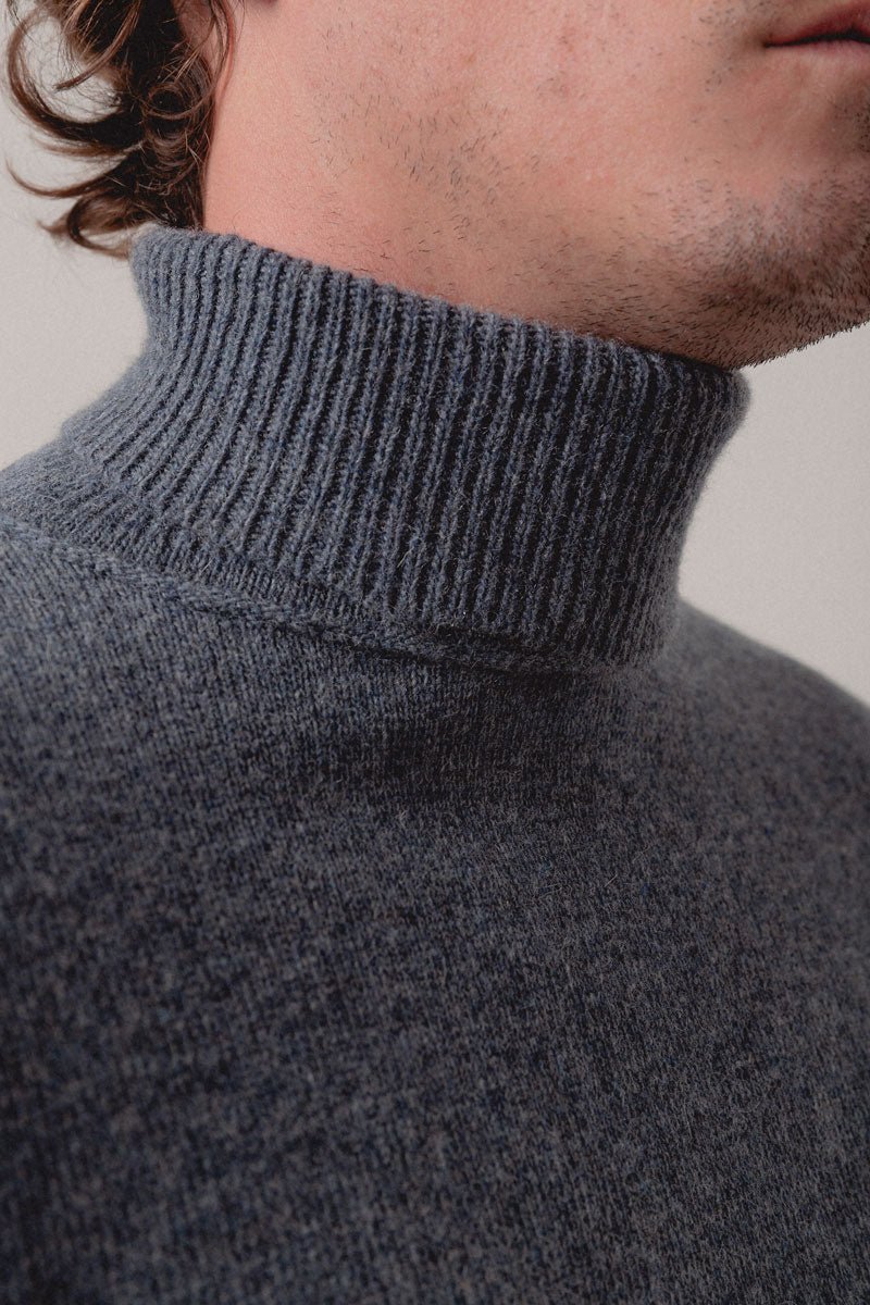 Jersey Cuello vuelto Gris oscuro - Sohhan