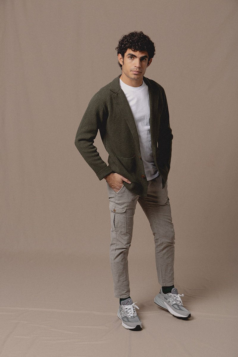 Clark Green Knitted Jacket - Sohhan