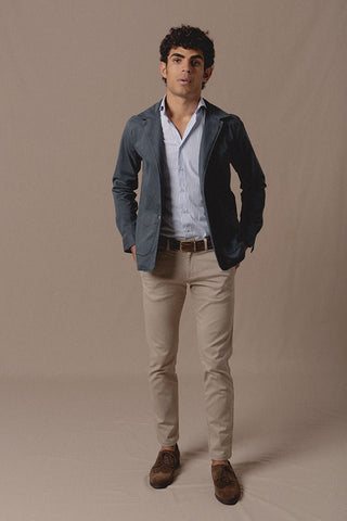 Unstructured Jacket Tom Navy Blue - Sohhan